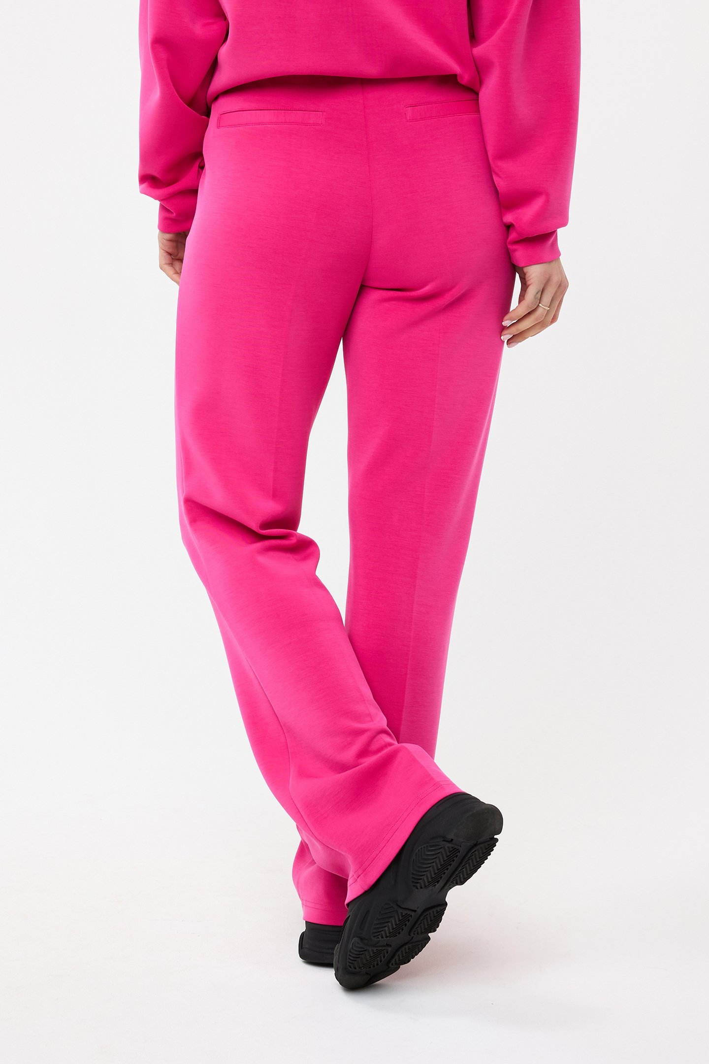 TROUSERS FLAIR MODAL CERISE PINK 4