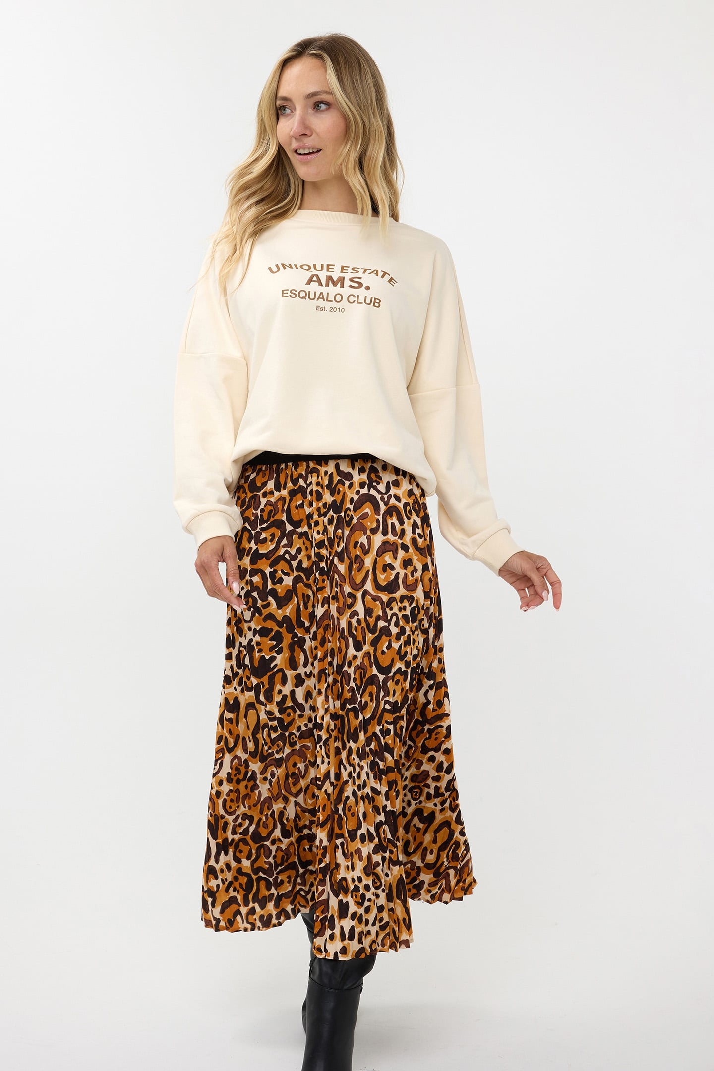 SKIRT PLISSE ANIMAL LAND PRINT 3