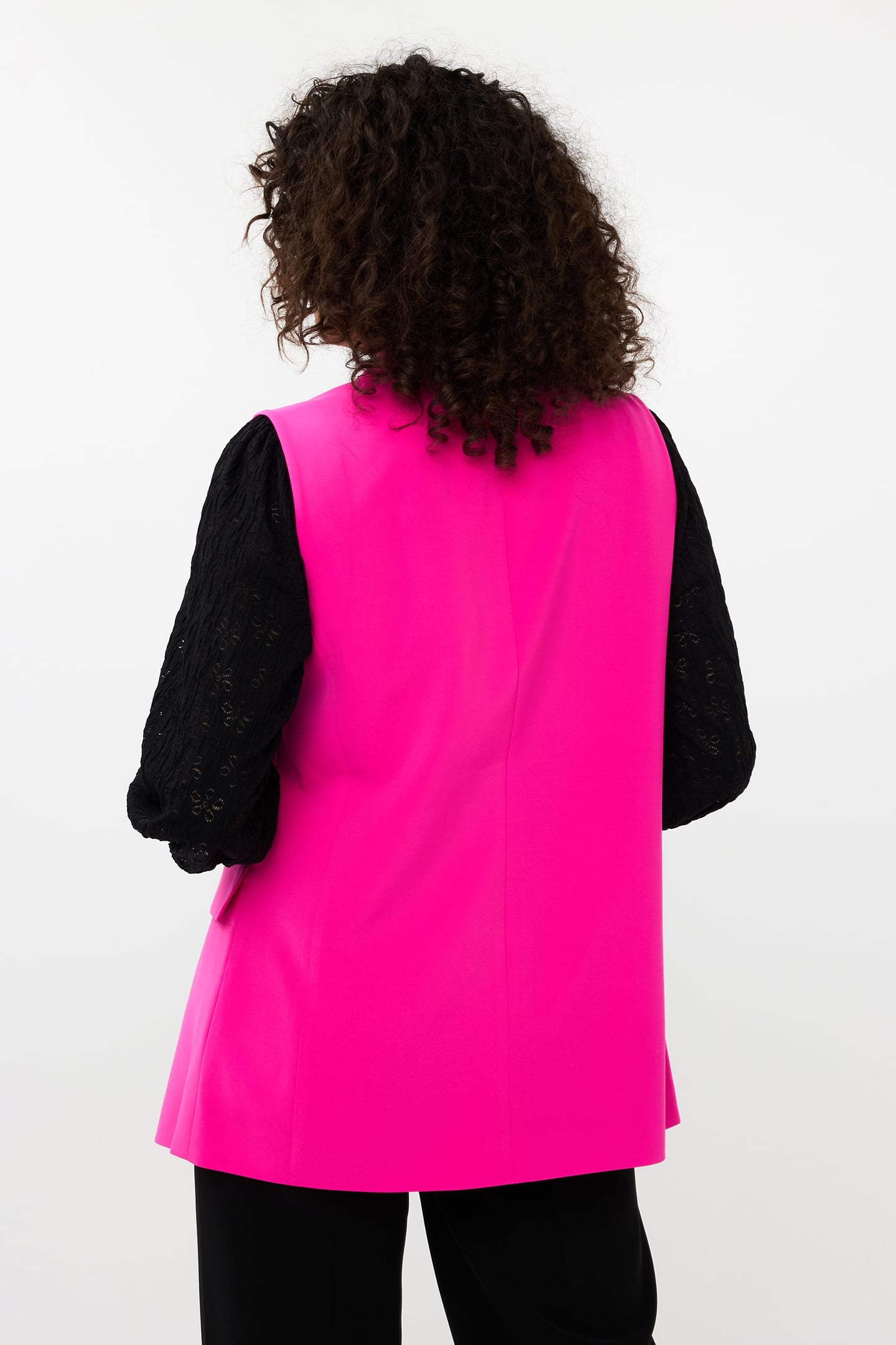 GILET LONG CITY NEON CERISE 3