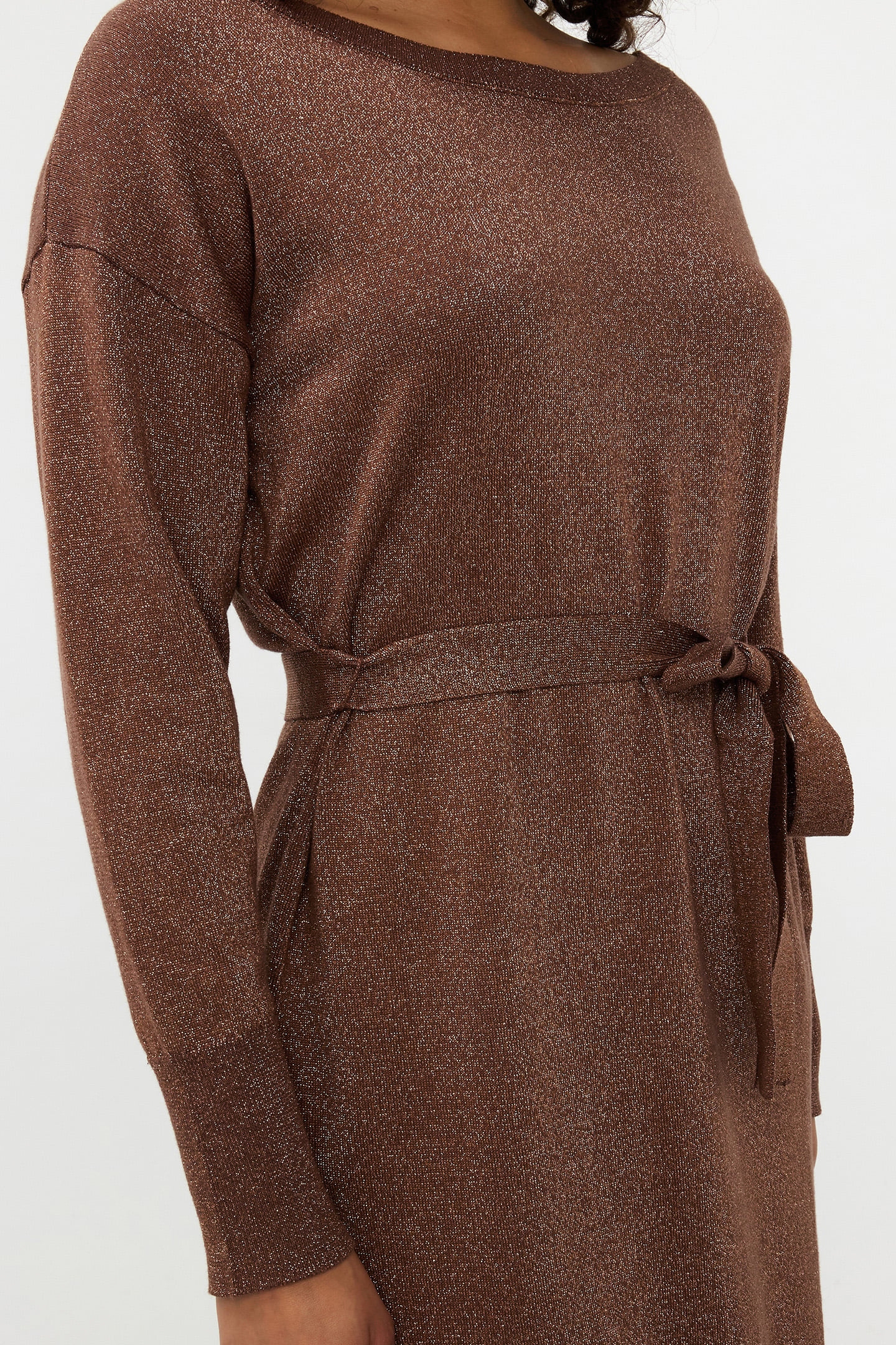 DRESS WIDE LUREX BRANDY 6