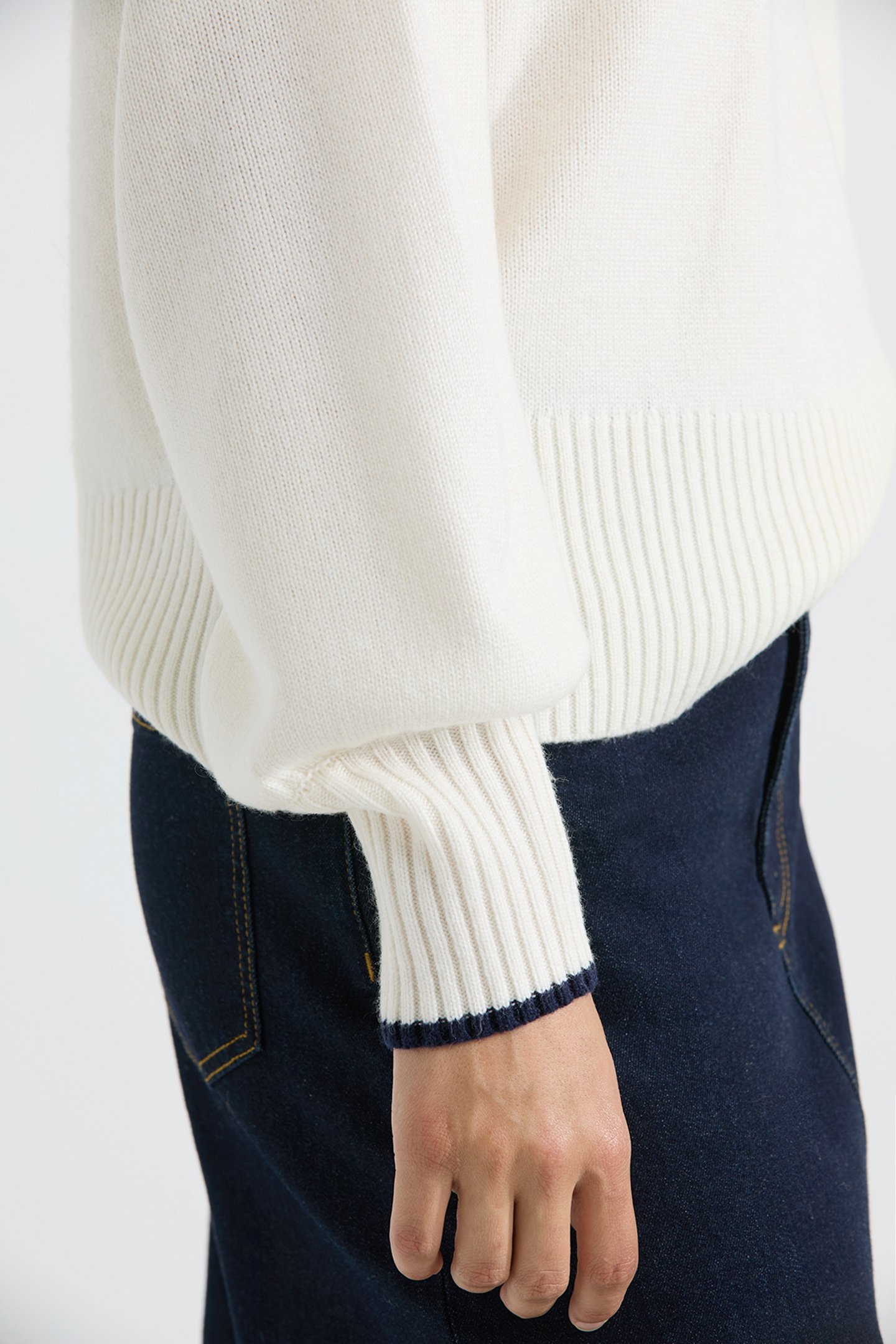 ARNO SWEATER OFF WHITE STRIPE 4
