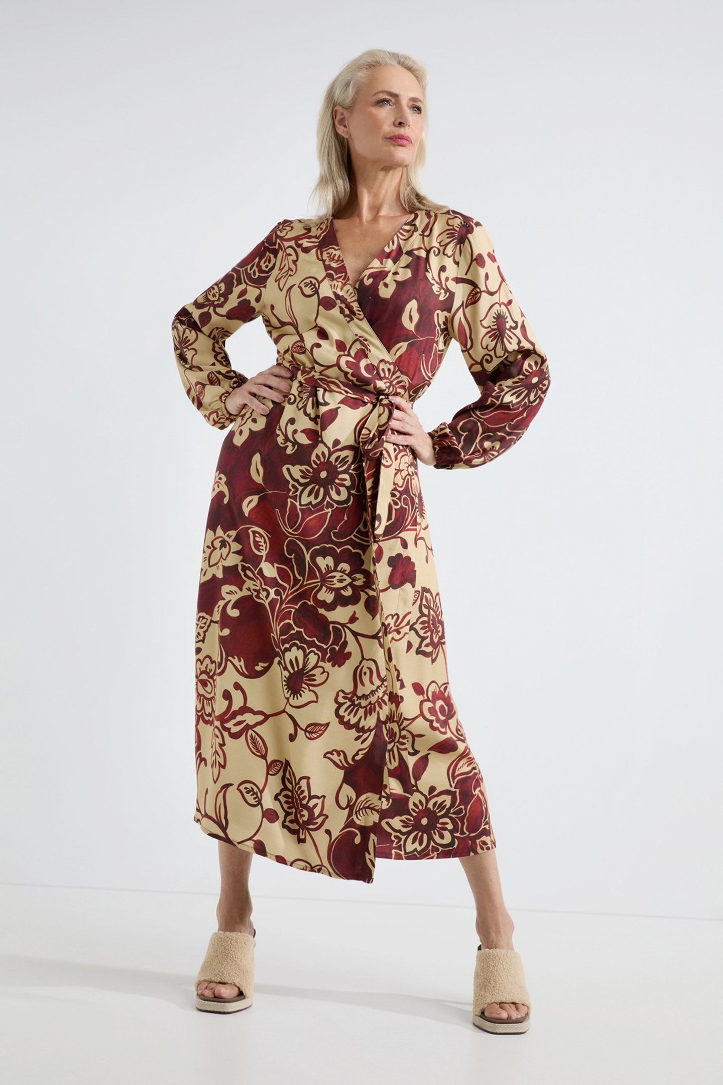 ALISE DRESS CAMEL PRINT 2