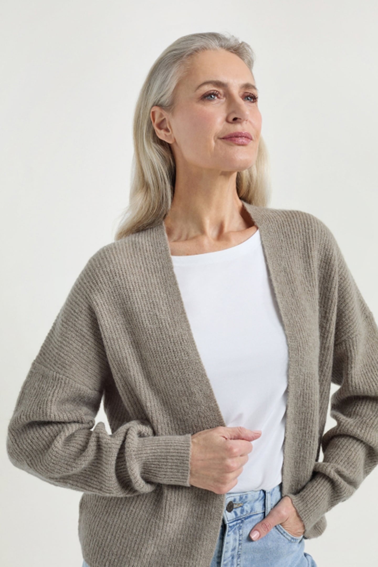 DIETRICH CARDIGAN LIGHT OLIVE 2