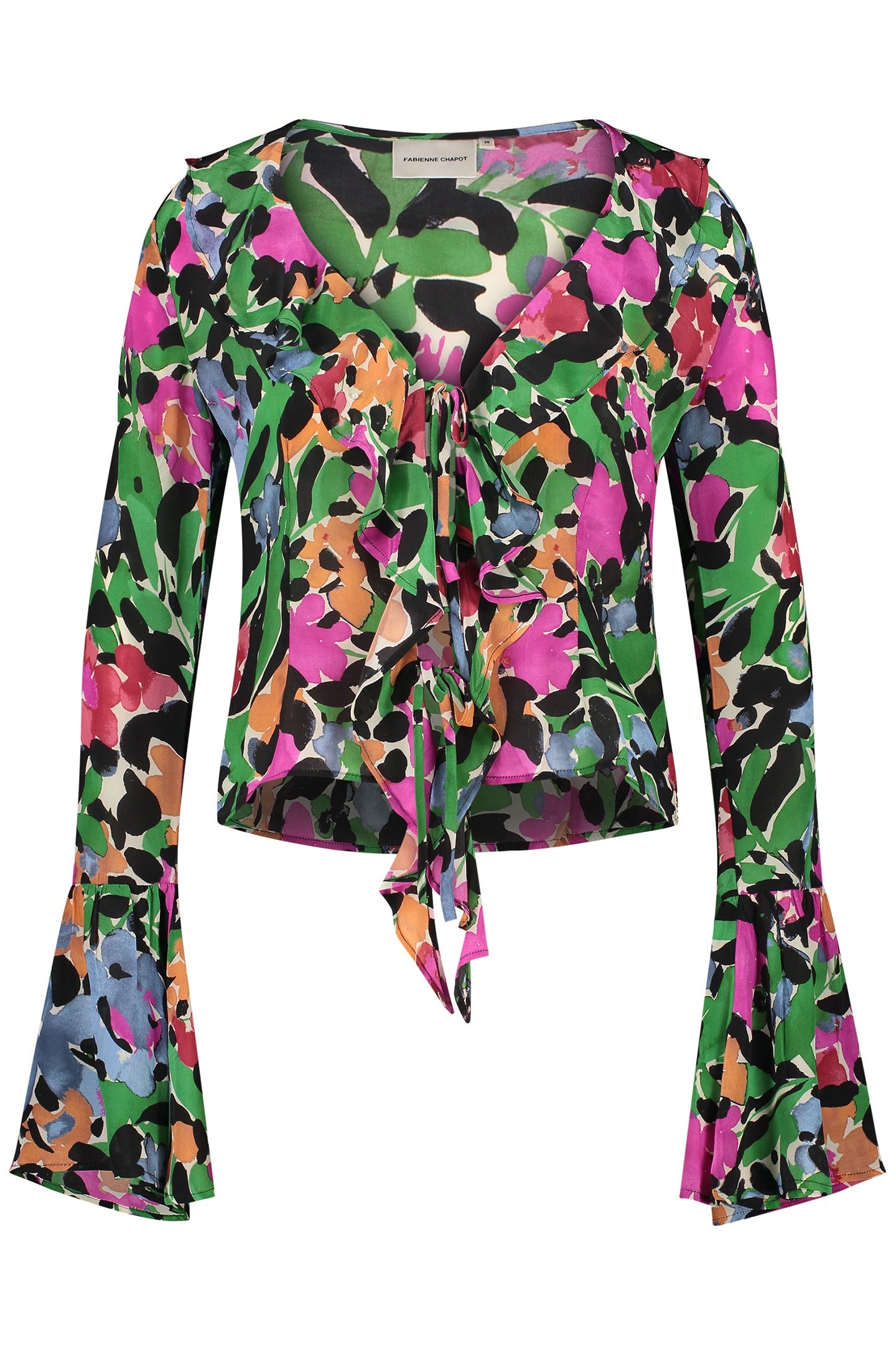 BRITNEY BLOUSE BLACK/VINTAGE ROSE 4