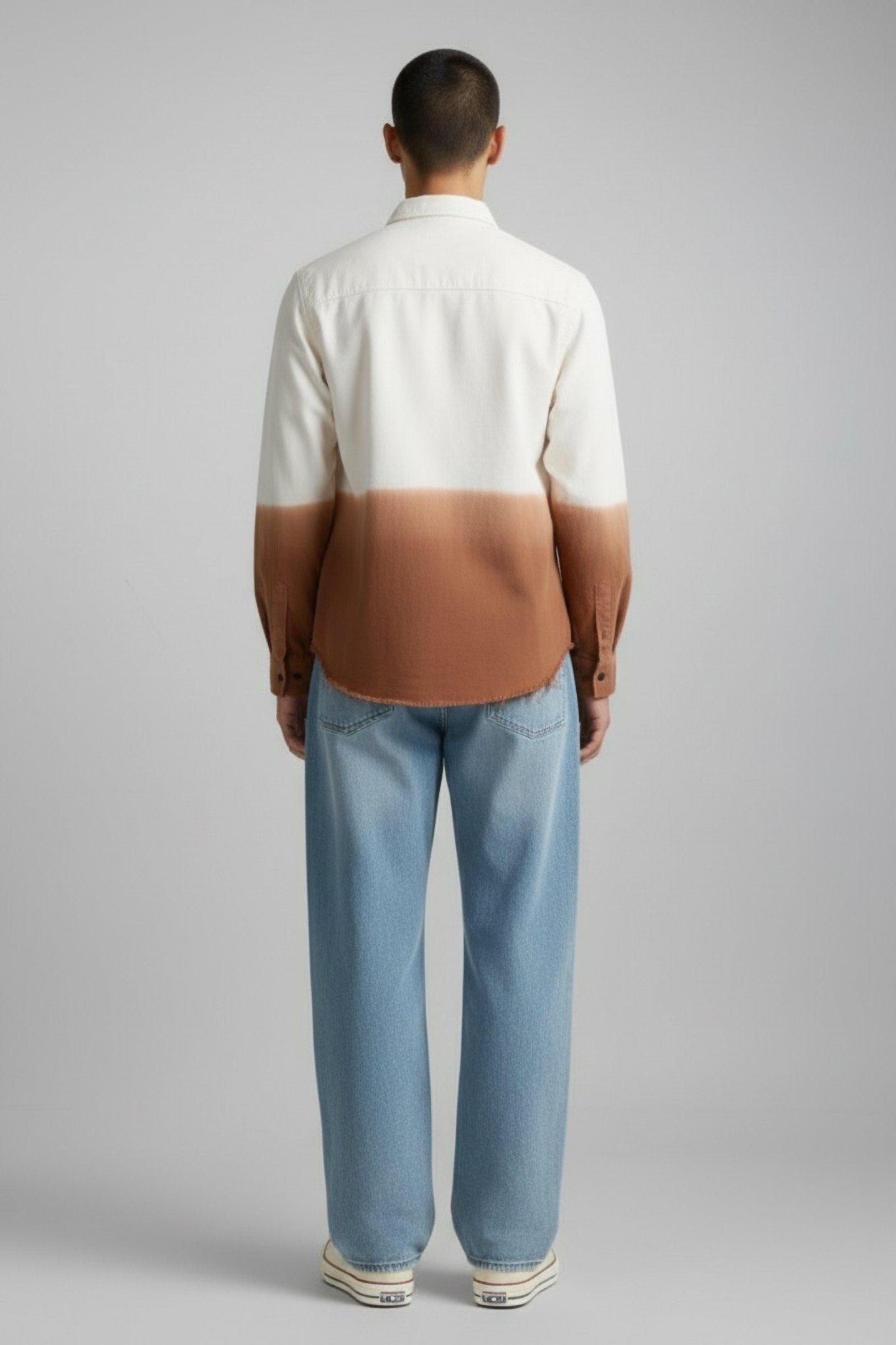 SOLID DIP DYE OVERSHIRT OFF WHITE 2