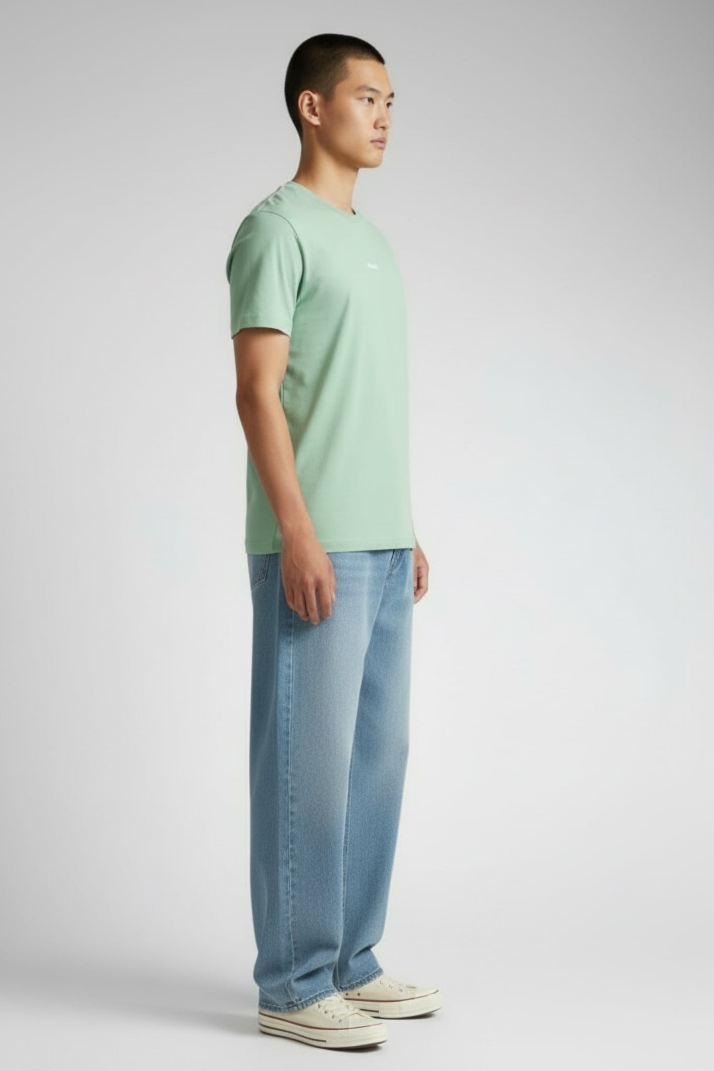 BRAND REGULAR FIT T-SHIRT QUIET GREEN 3