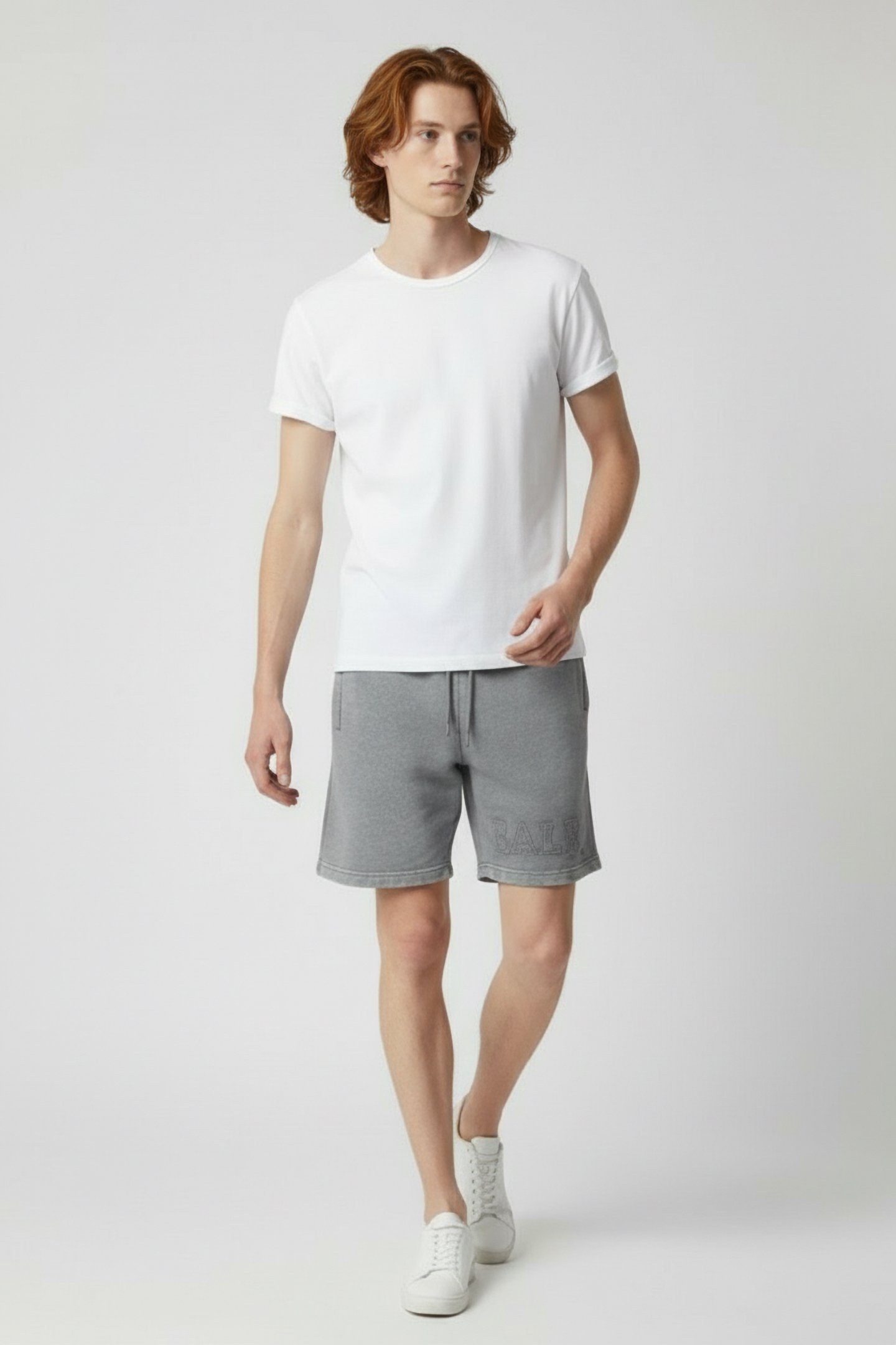 URBAN WASHED SWEAT SHORTS DOVE GREY 1