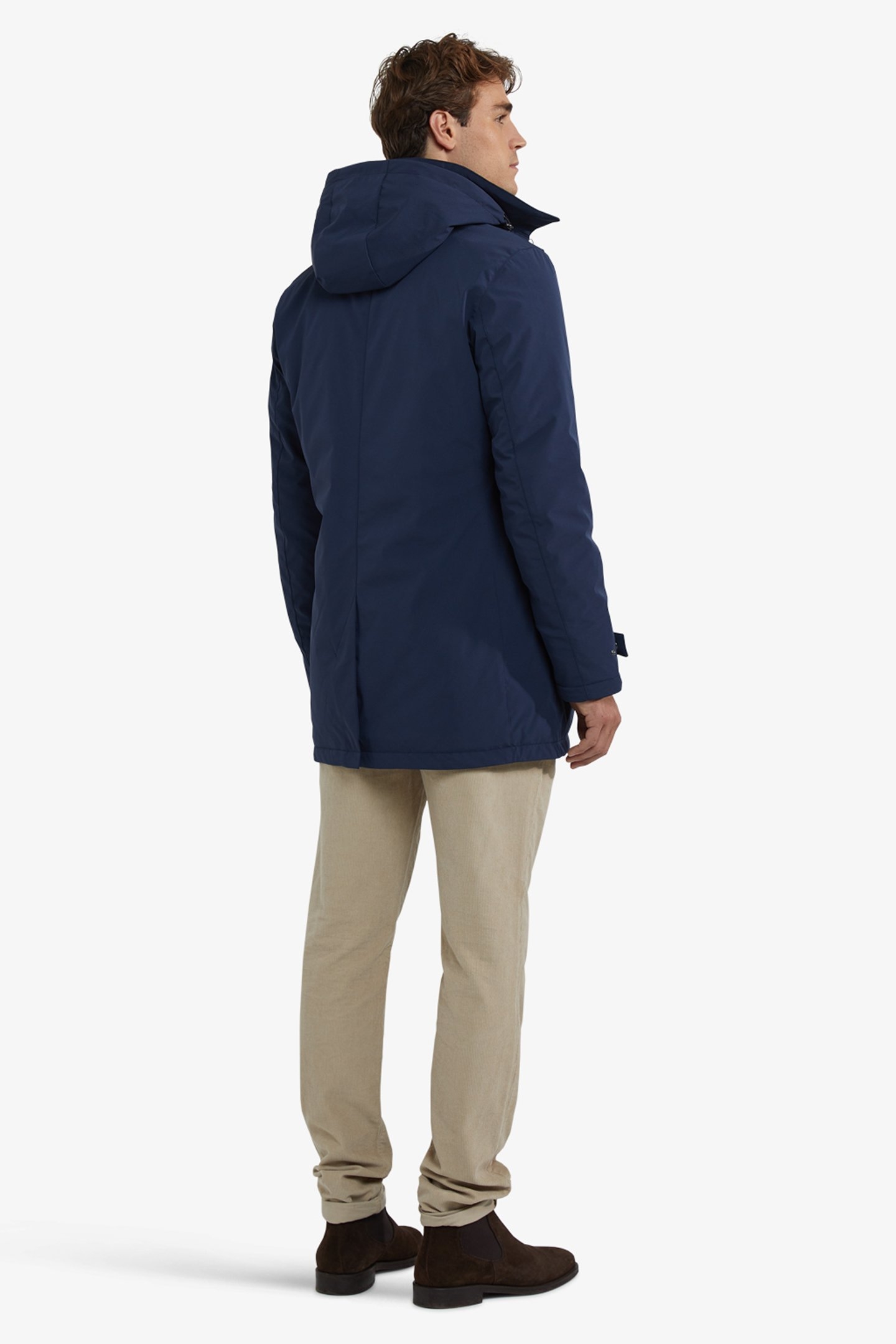HOODED RAINCOAT NAVY 3