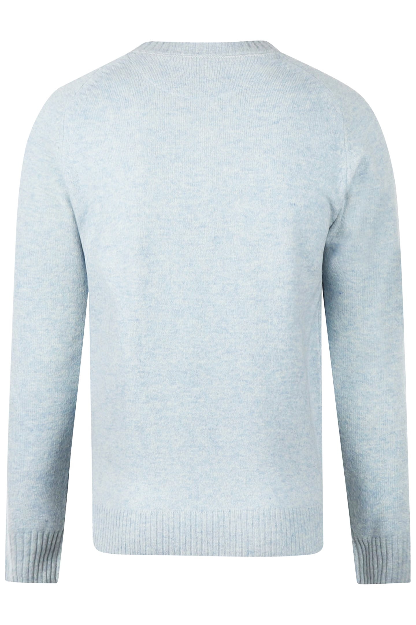 LAMBSWOOL CREW NECK SWEATER ICE BLUE 5