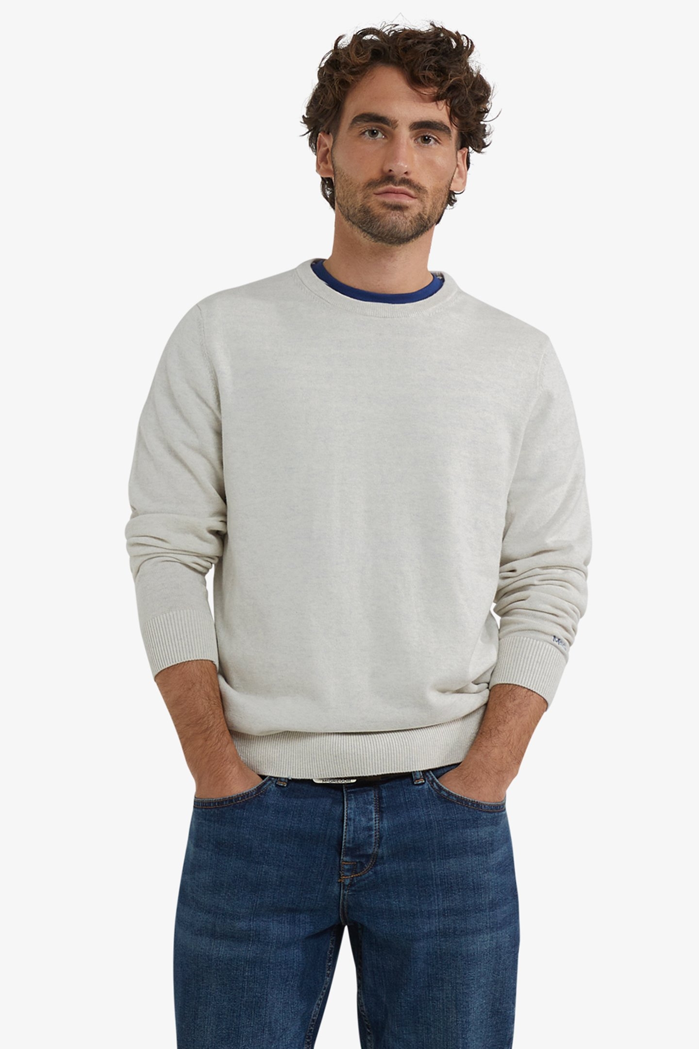 C-NECK SWEATER OFF WHITE 1
