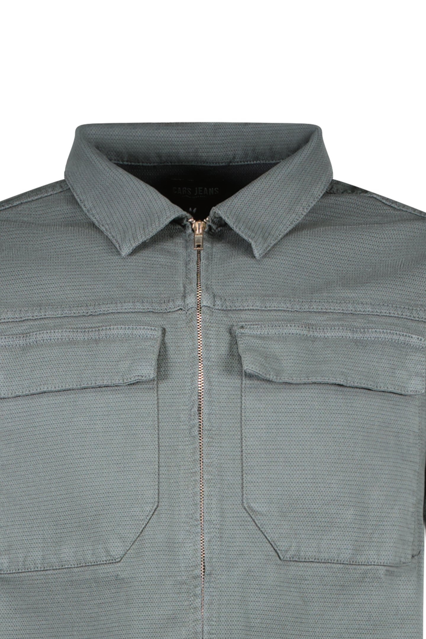 RONZO SHIRT ZIP TWILL GMD MOSS 3