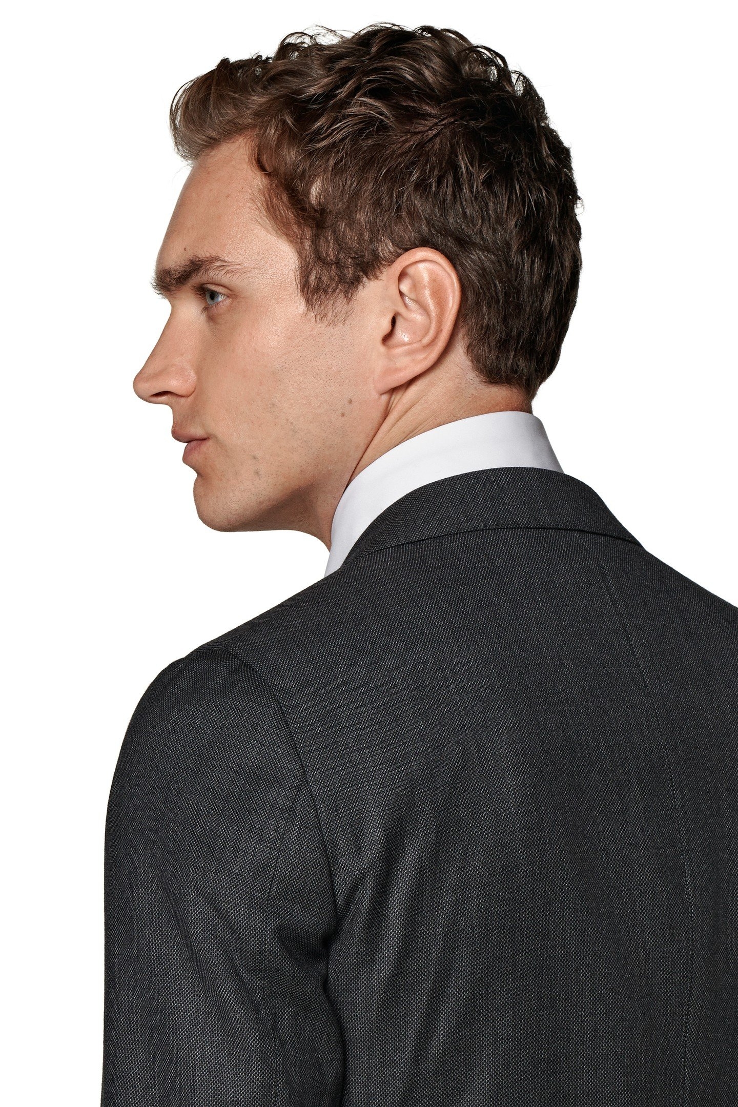 D. GREY PURE WOOL S130 DARK GREY 3