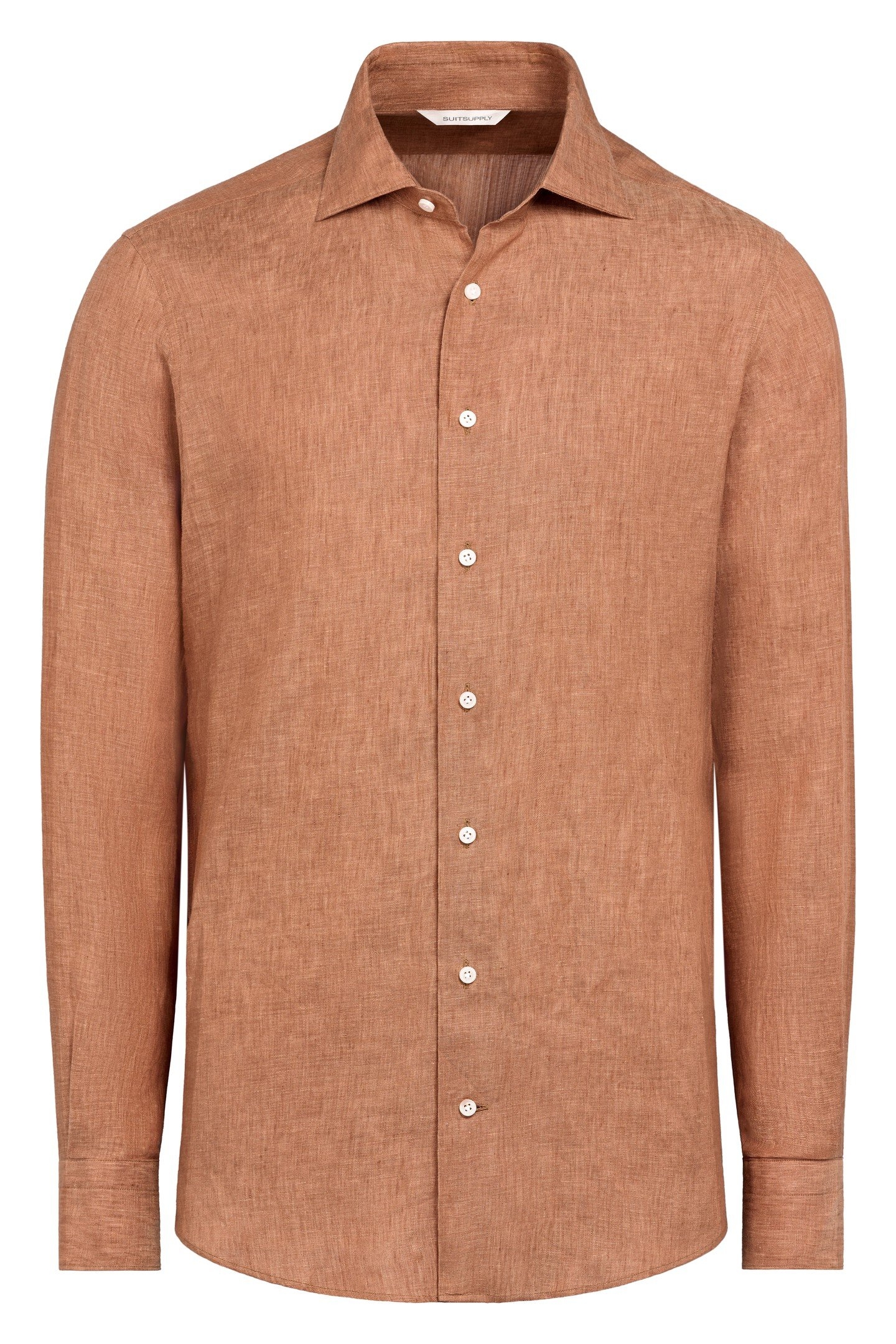 PURE LINEN RUST ORANGE 6