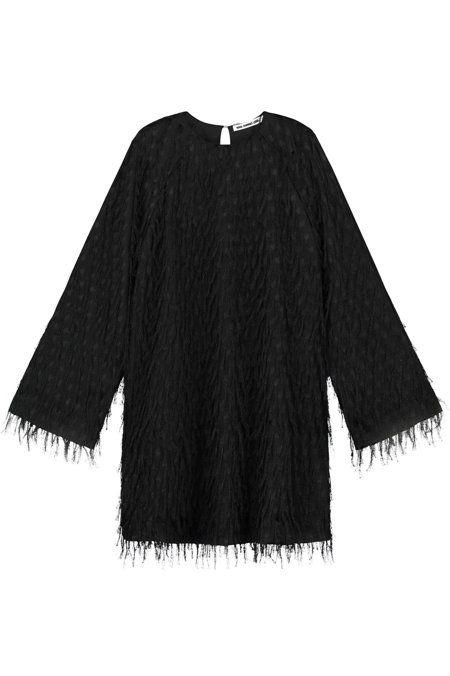 NOUS SOMMES LABELS – ELLIE FRINGE DRESS BLACK 1