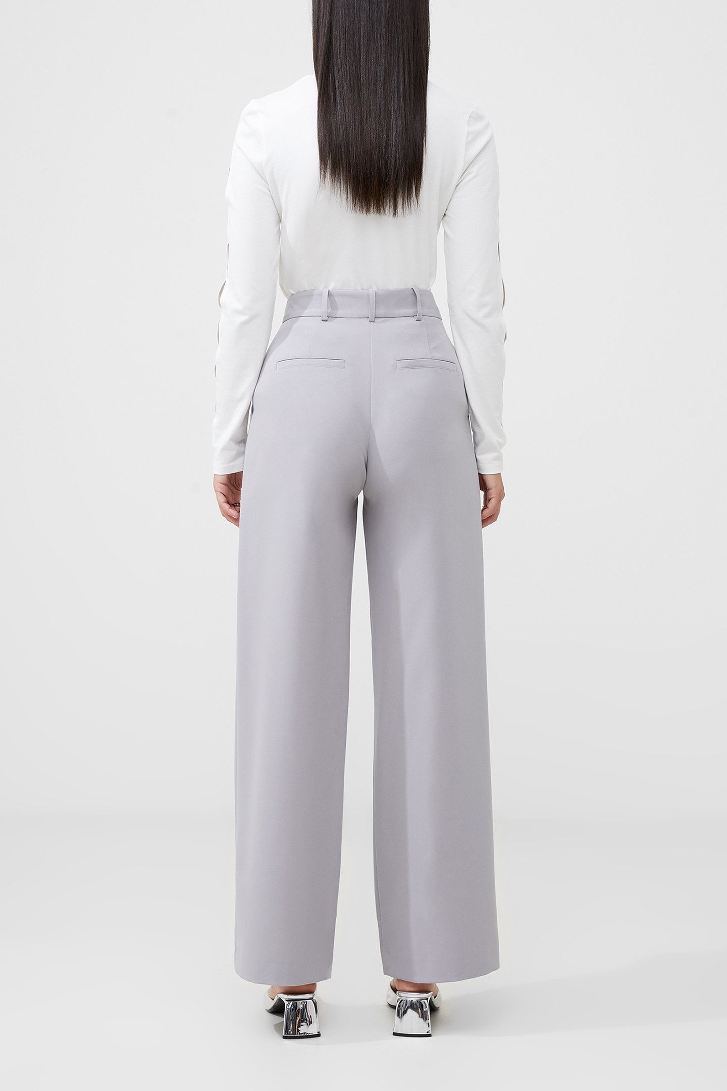 ECHO CREPE TROUSER ALLOY 3