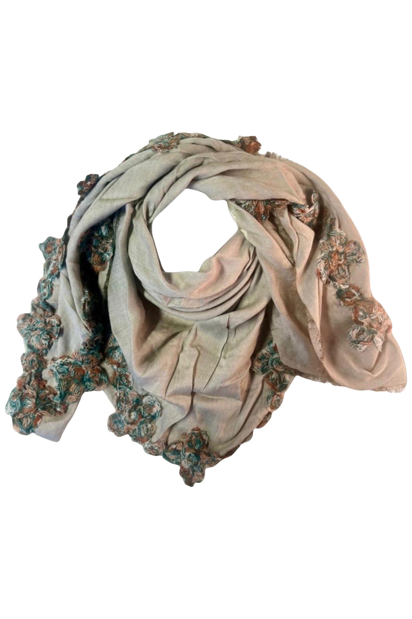 SCARF SQUARE 505 GREEN 1