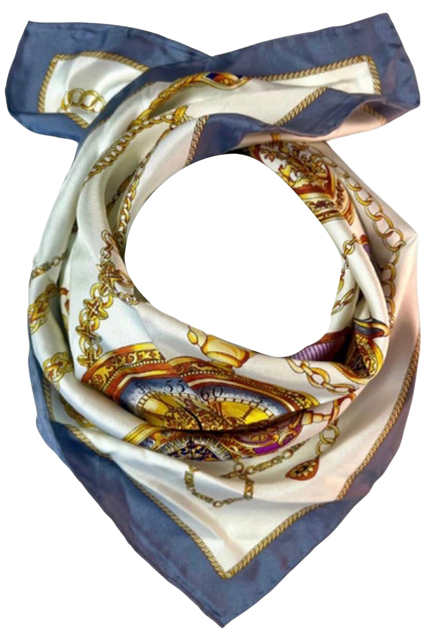SCARF BURANO SMALL 449 WHITE GREY GOLD 1