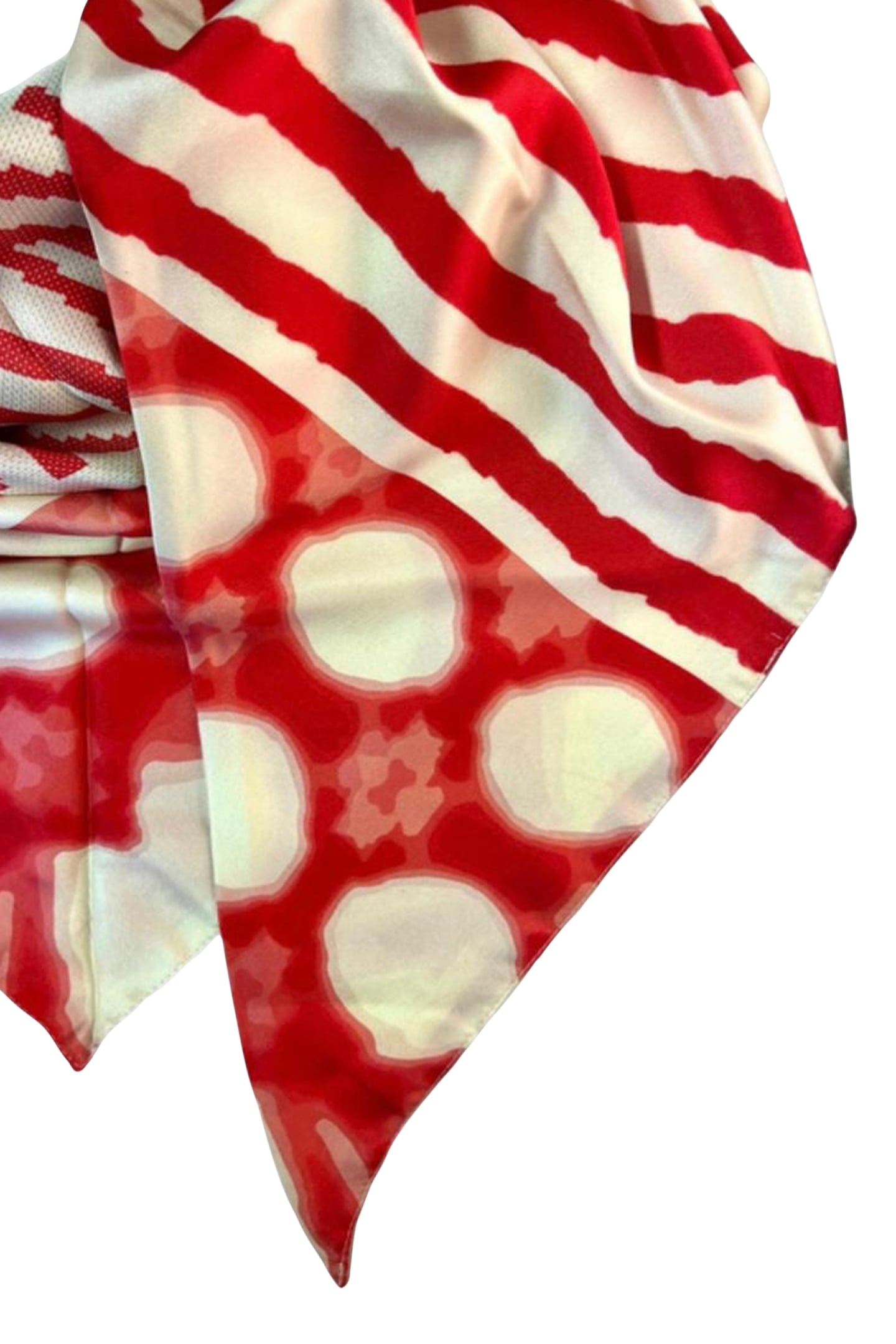 SCARF ST.TROPEZ 002 RED,BEIGE 3