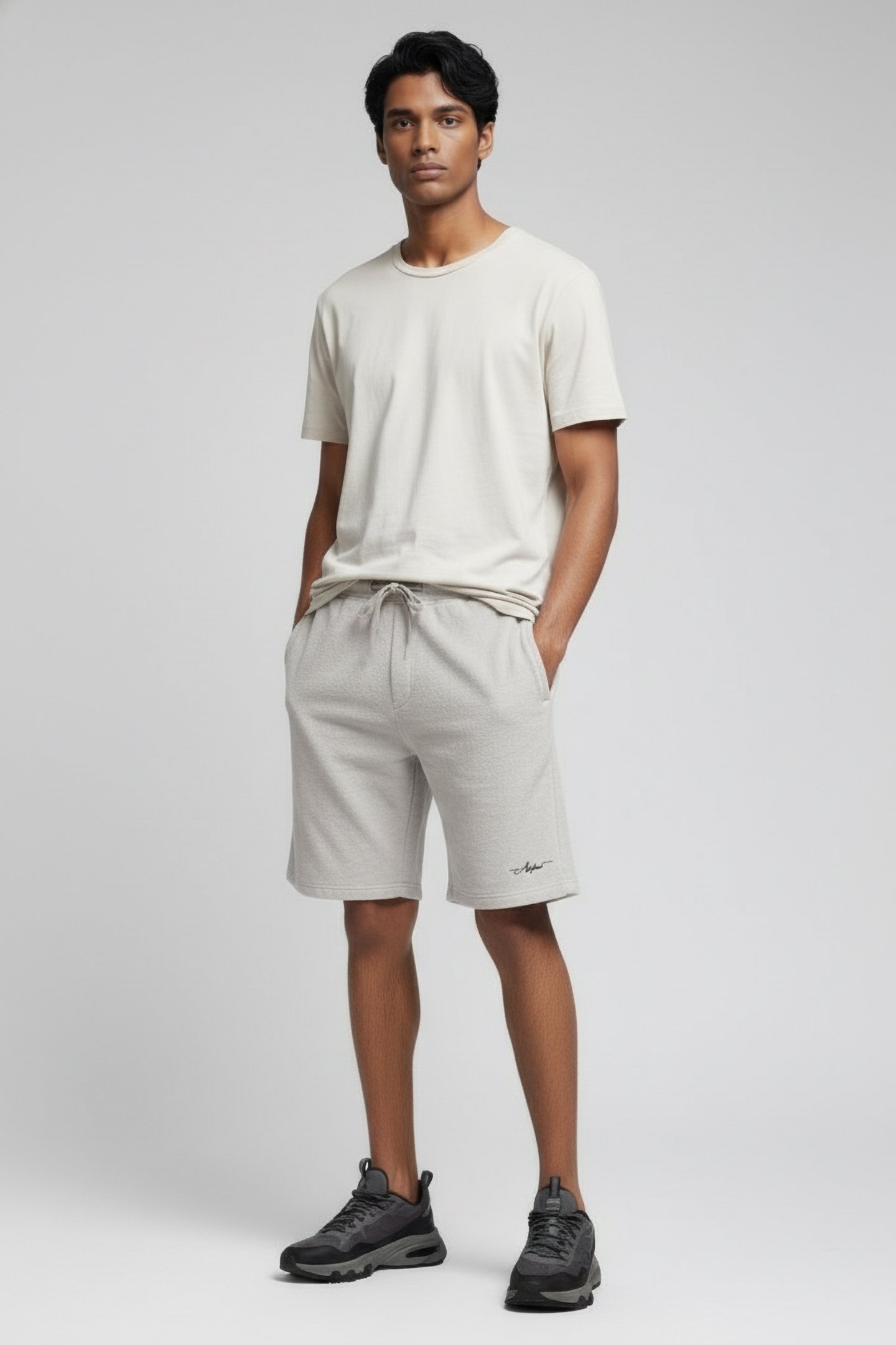 SALINAS TERRY SHORT GREY 1