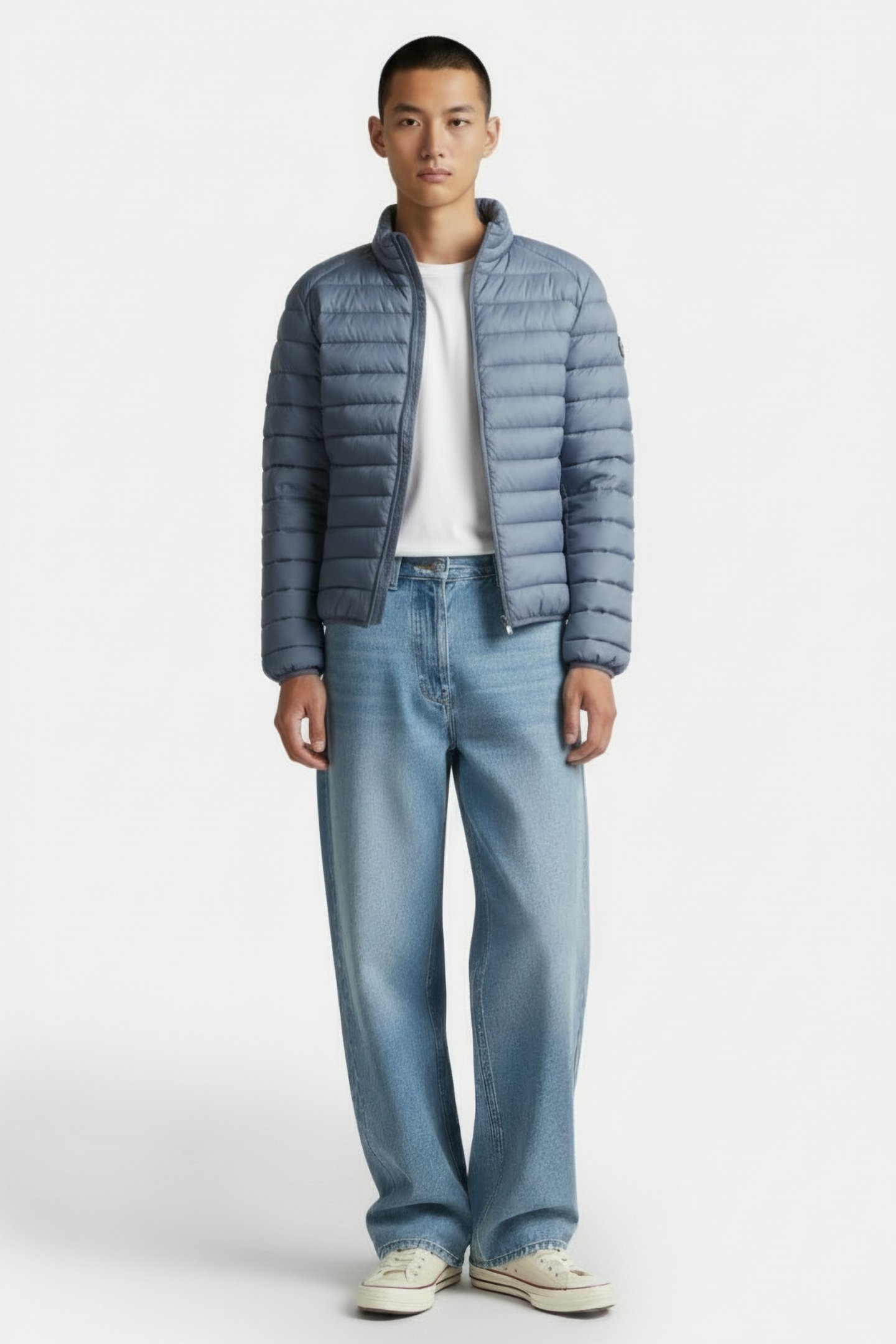 MAT DOWN JACKET BLUE WASHED 1