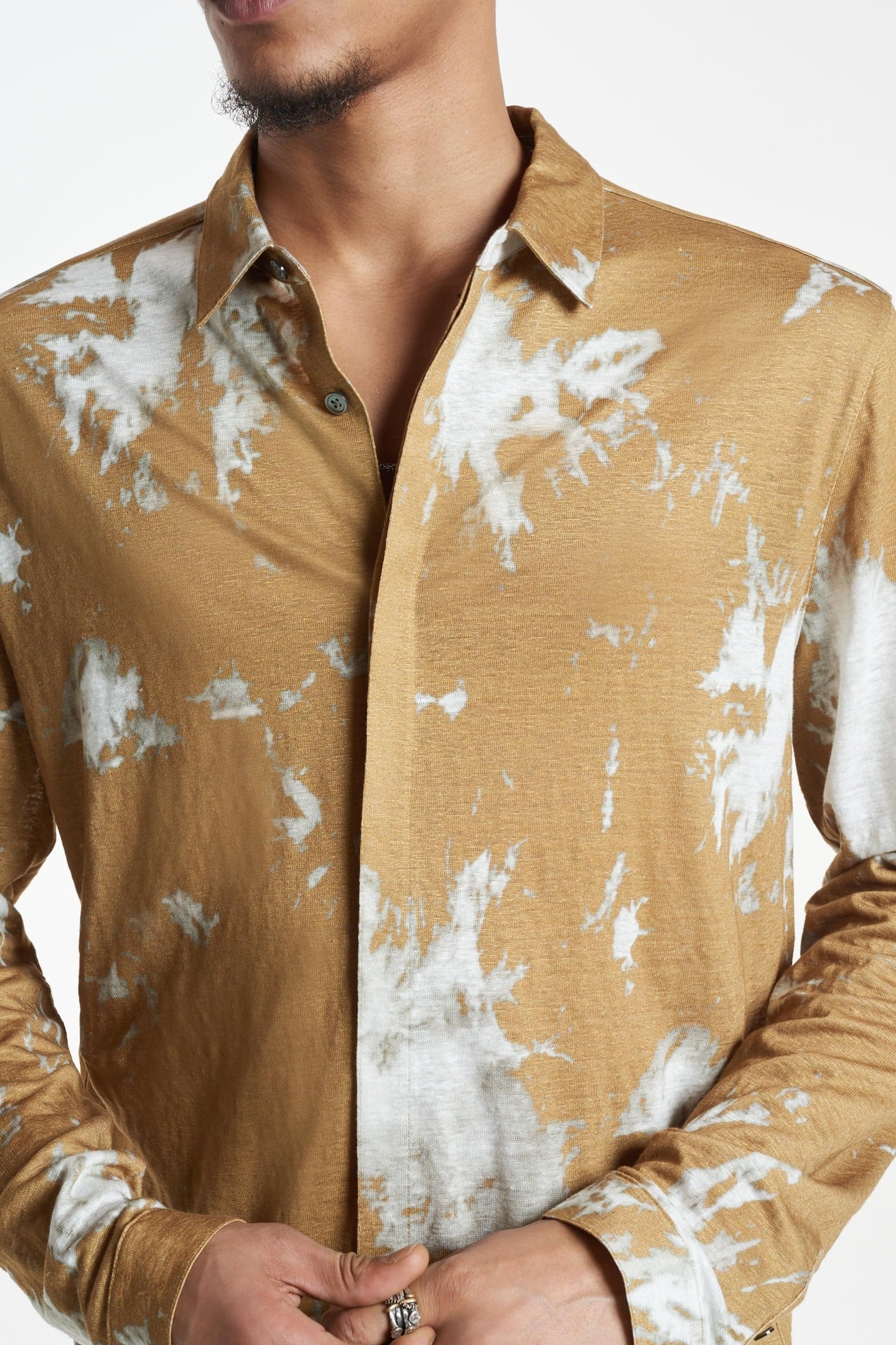 MADERA SHIRT WITH TIE DYE MUSTARD 3