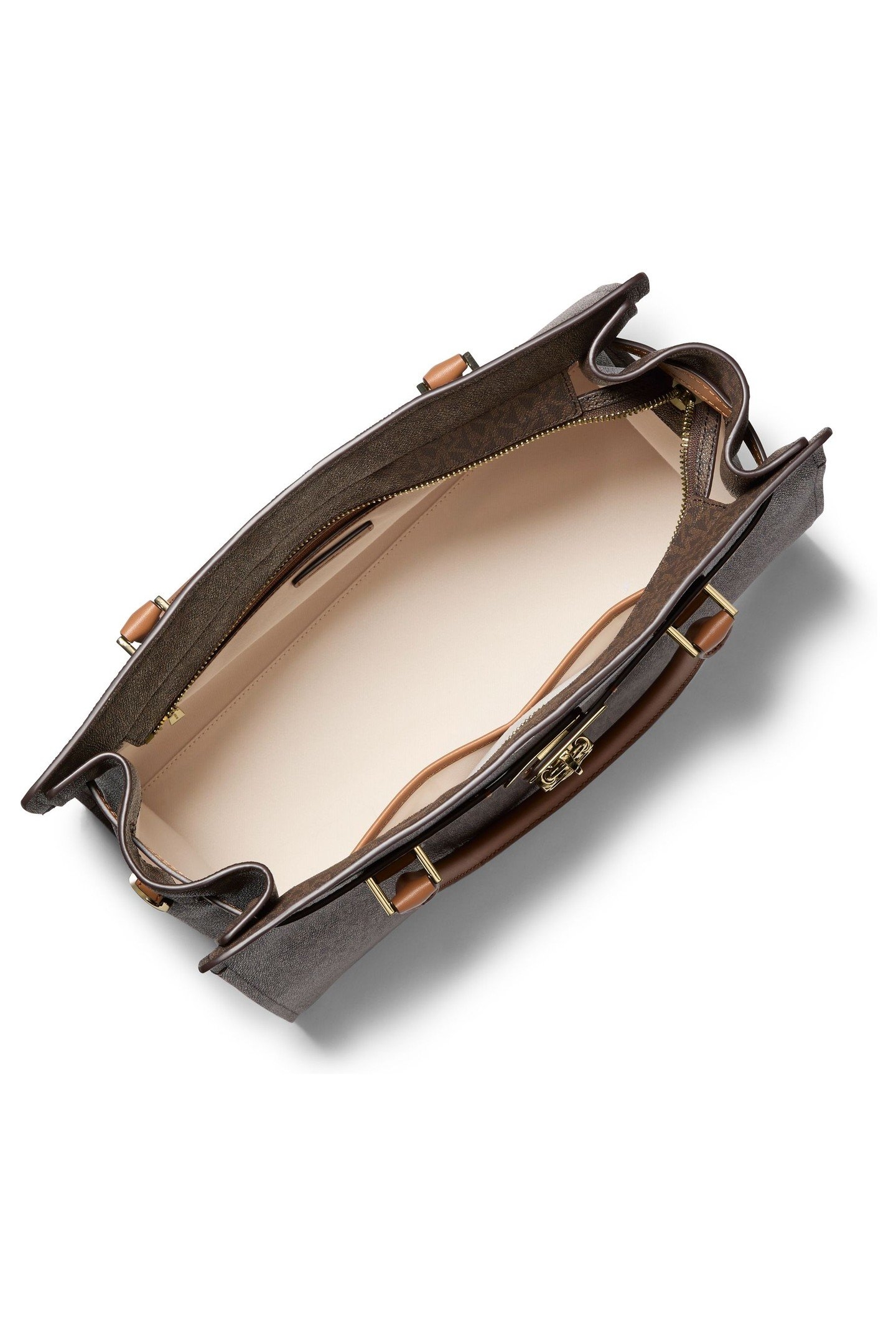 LARGE SATCHEL BAG BROWN/ACORN 2