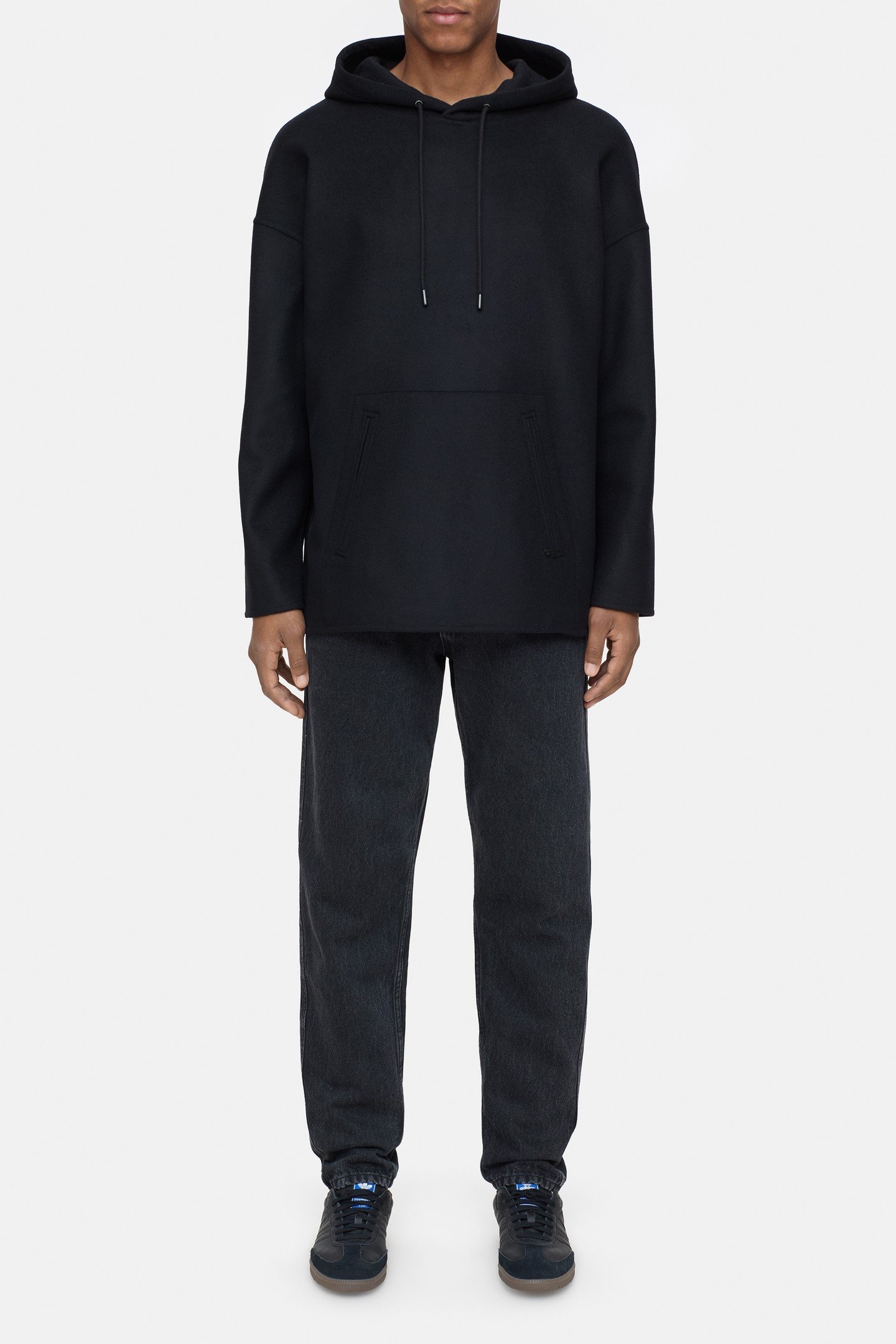 WOOLEN HOODIE BLACK 2