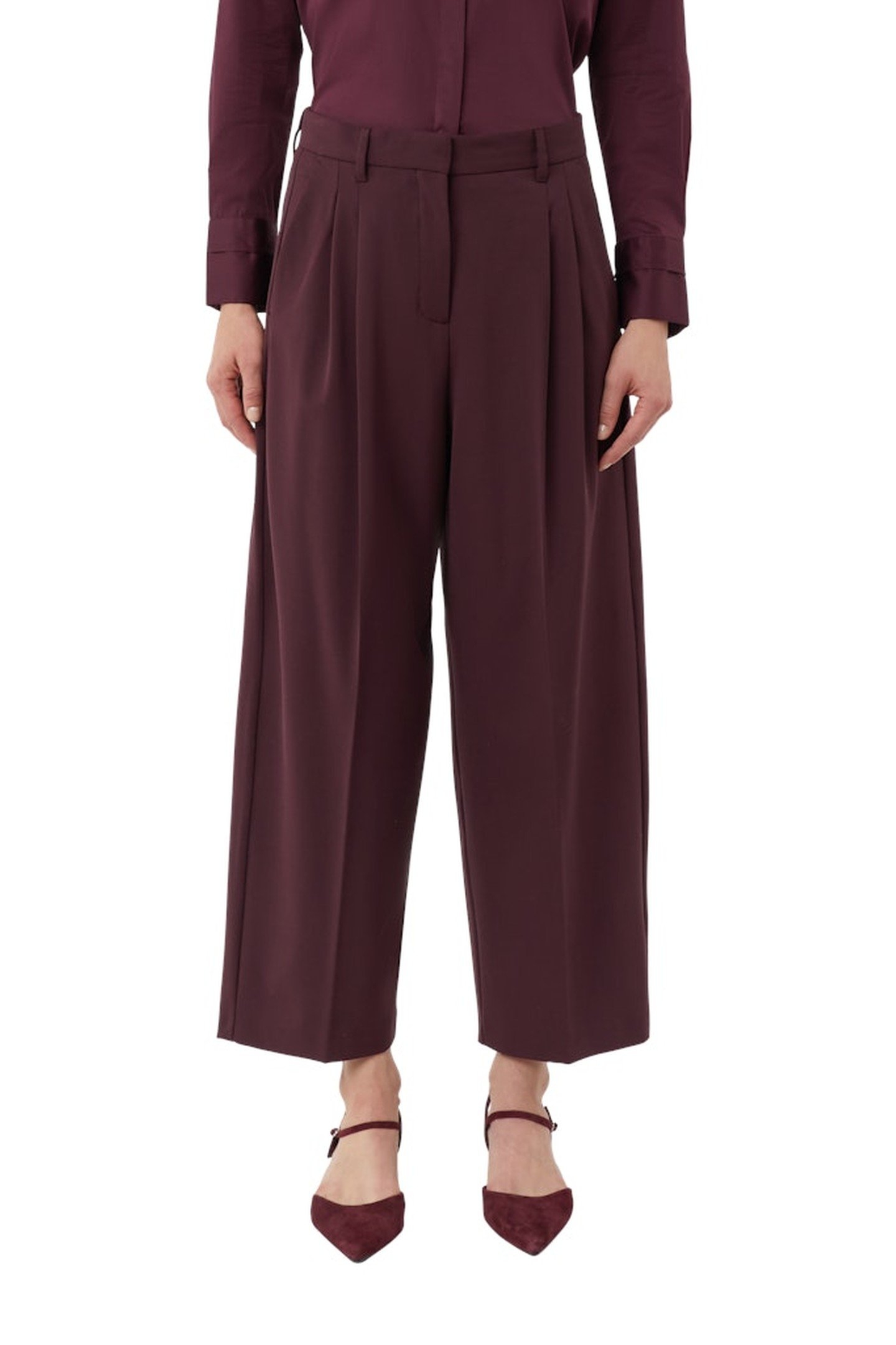 COMMA PANTS BURGUNDY 3