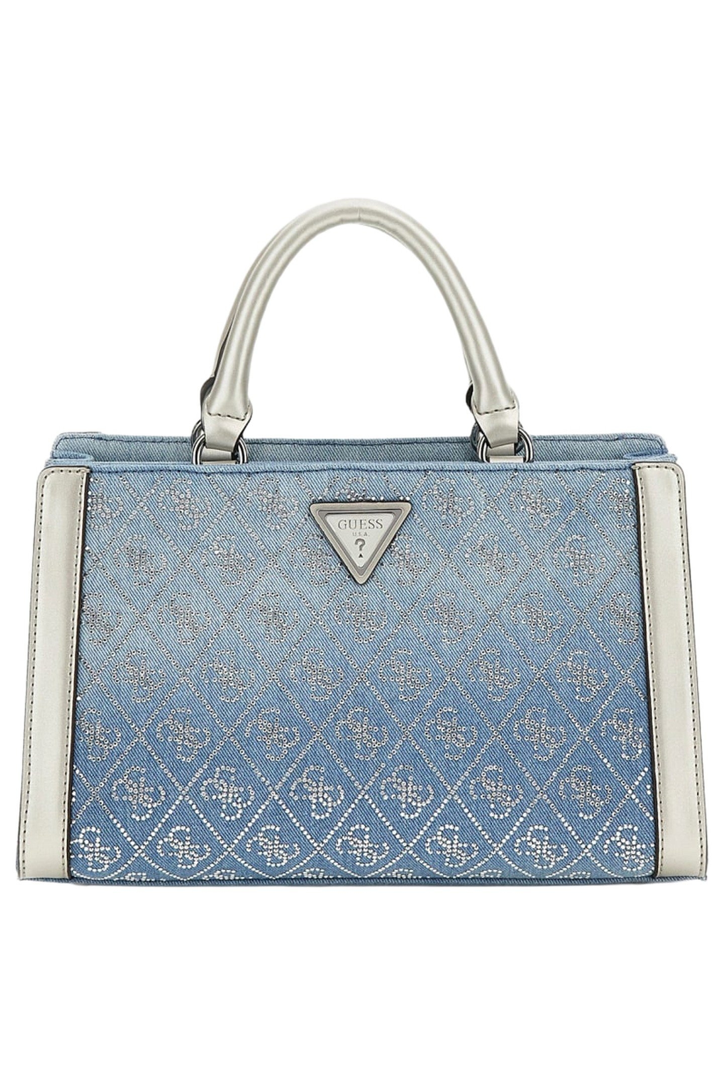 DILI SMALL SATCHEL DENIM LOGO 3
