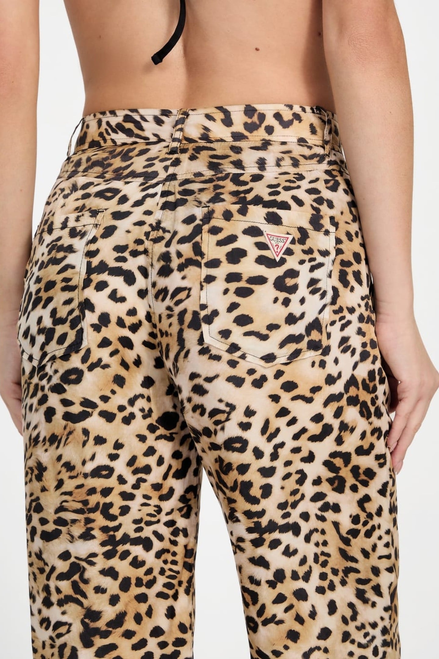 GUESS ECO ENORA STRAIGHT PANT CHEETAH SKIN PRINT 6