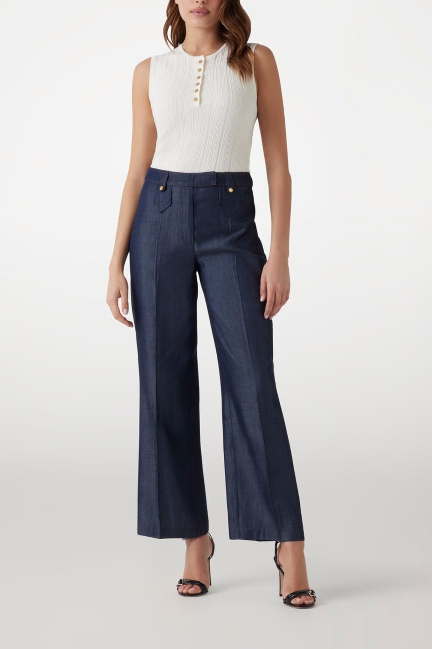GRETA STRAIGHT PANT DARK BLUE 1
