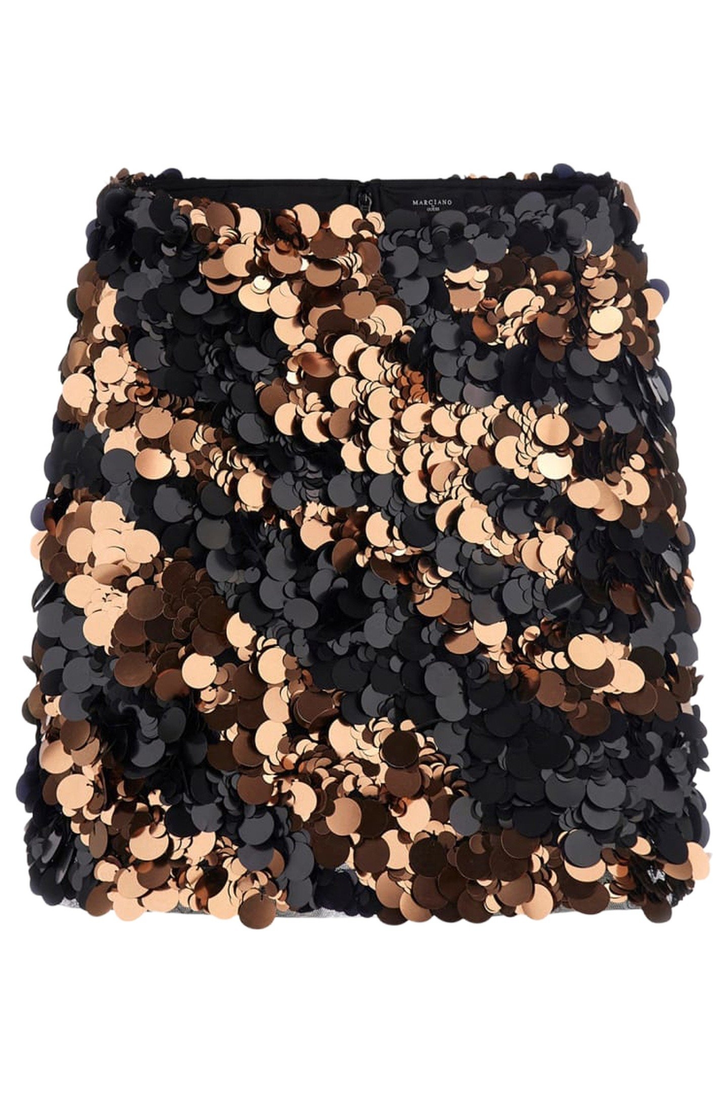 MARCIANO BY GUESS AMBER SEQUINS MINI S BLK & TERRA DI SIENA 4