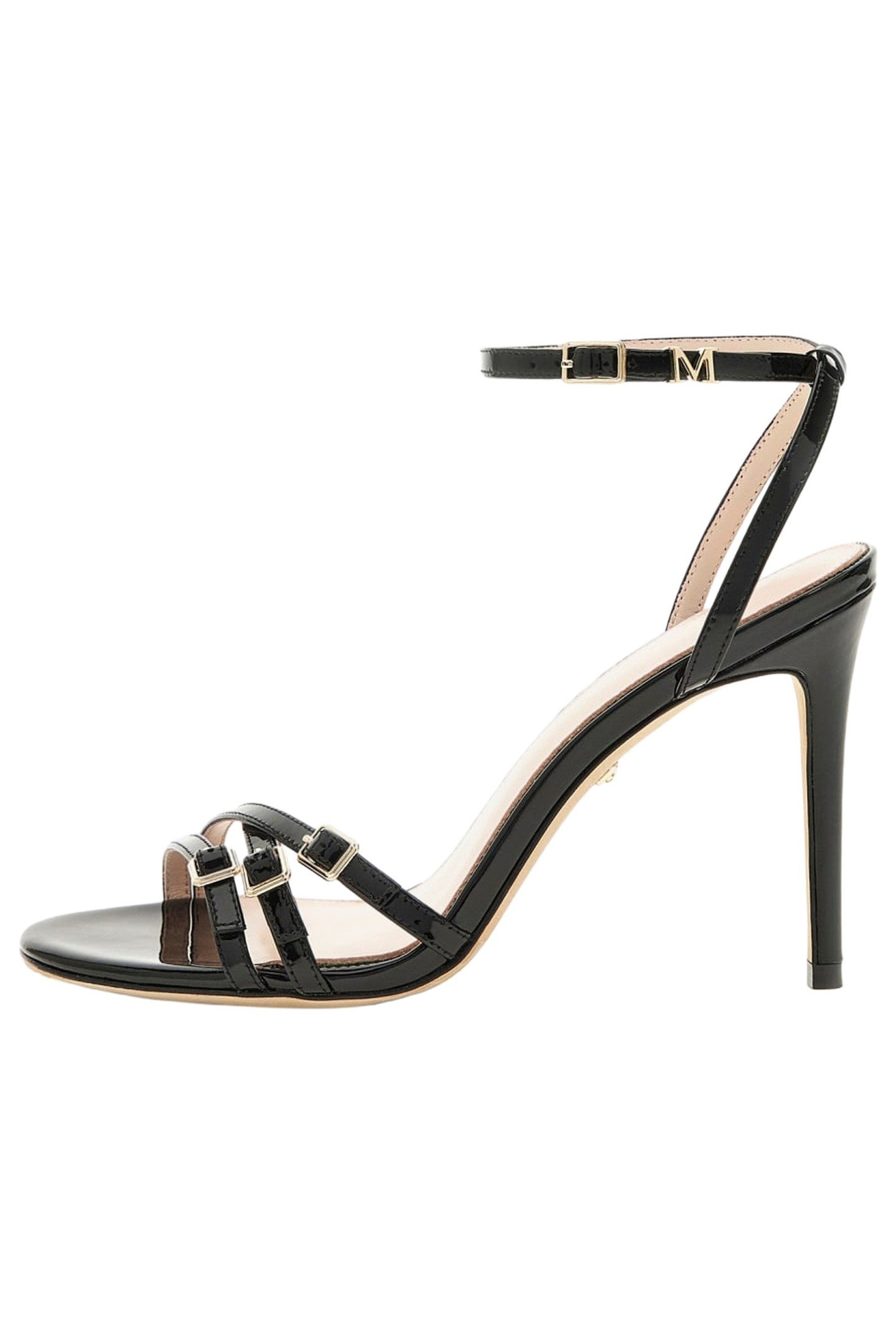 STRAPPY BUCKLE SANDA JET BLACK A996 1