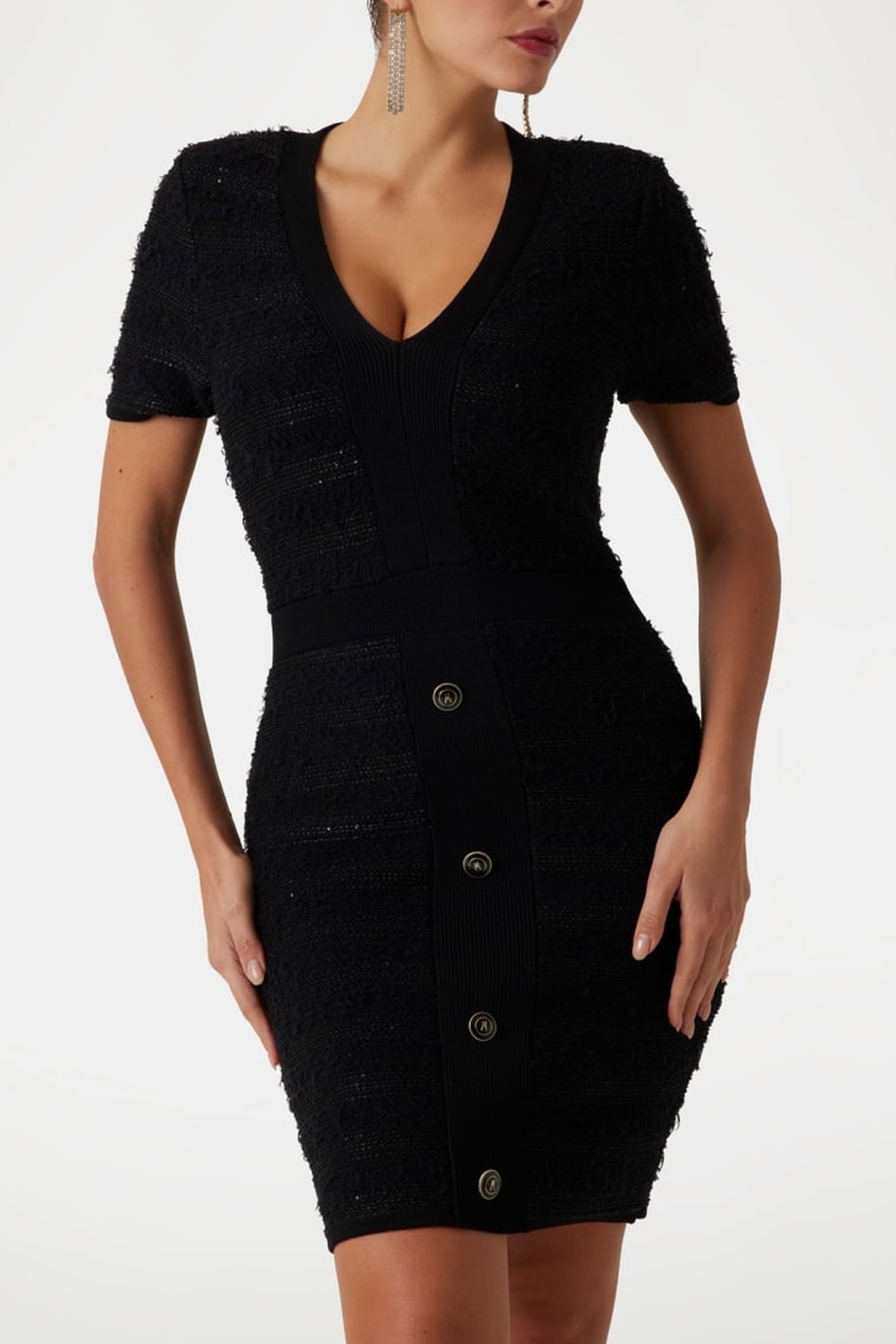 MARCIANO BY GUESS AMELIA SHORT SLEEVE JET BLACK A996 1