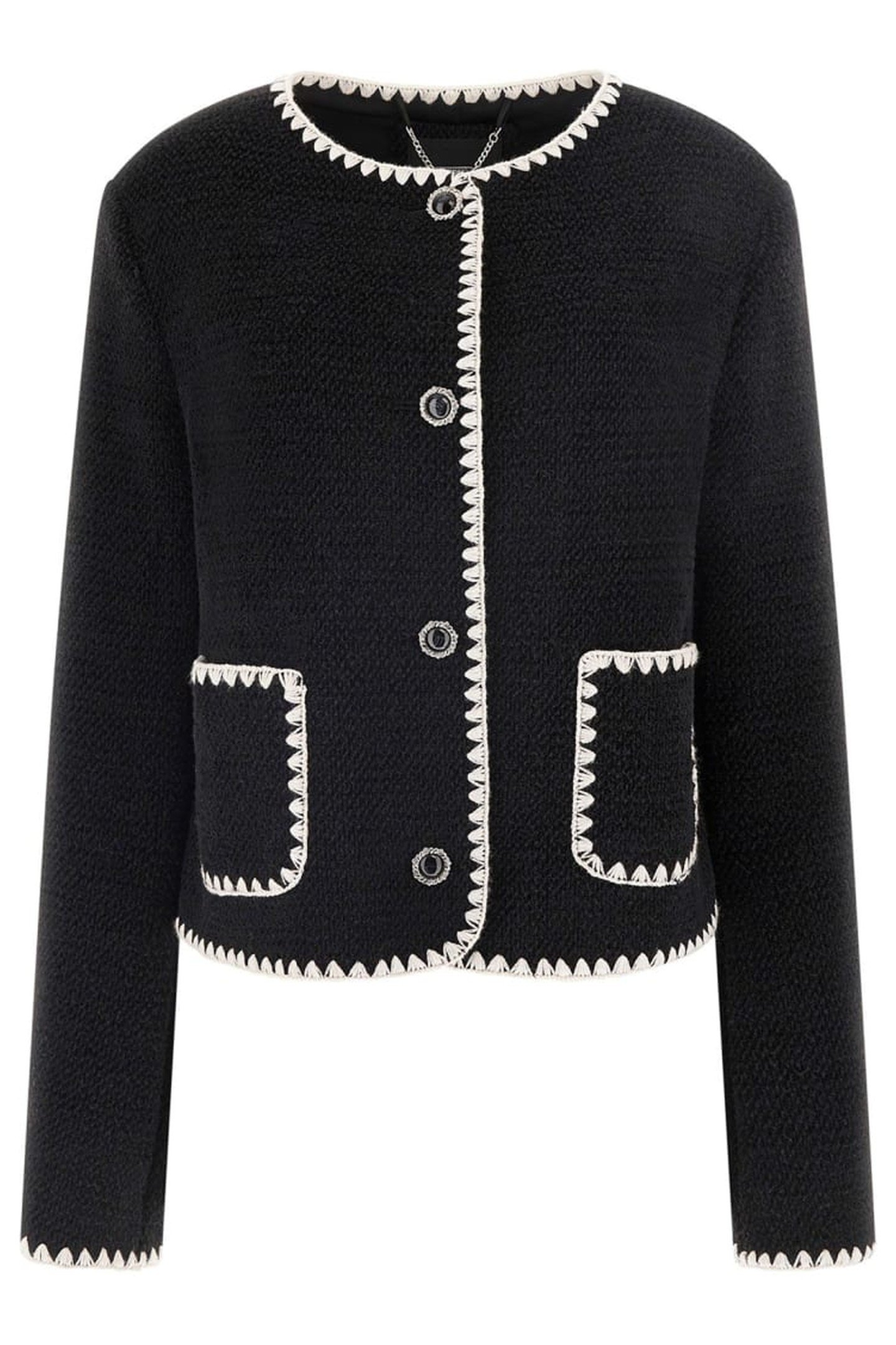 GUESS ECO LUCILLA BUTTONED JAC JET BLACK A996 6