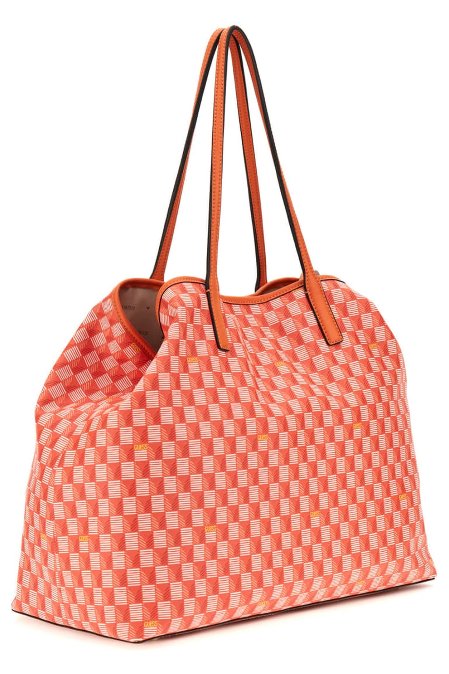 VIKKY II LARGE TOTE ORANGE LOGO 1