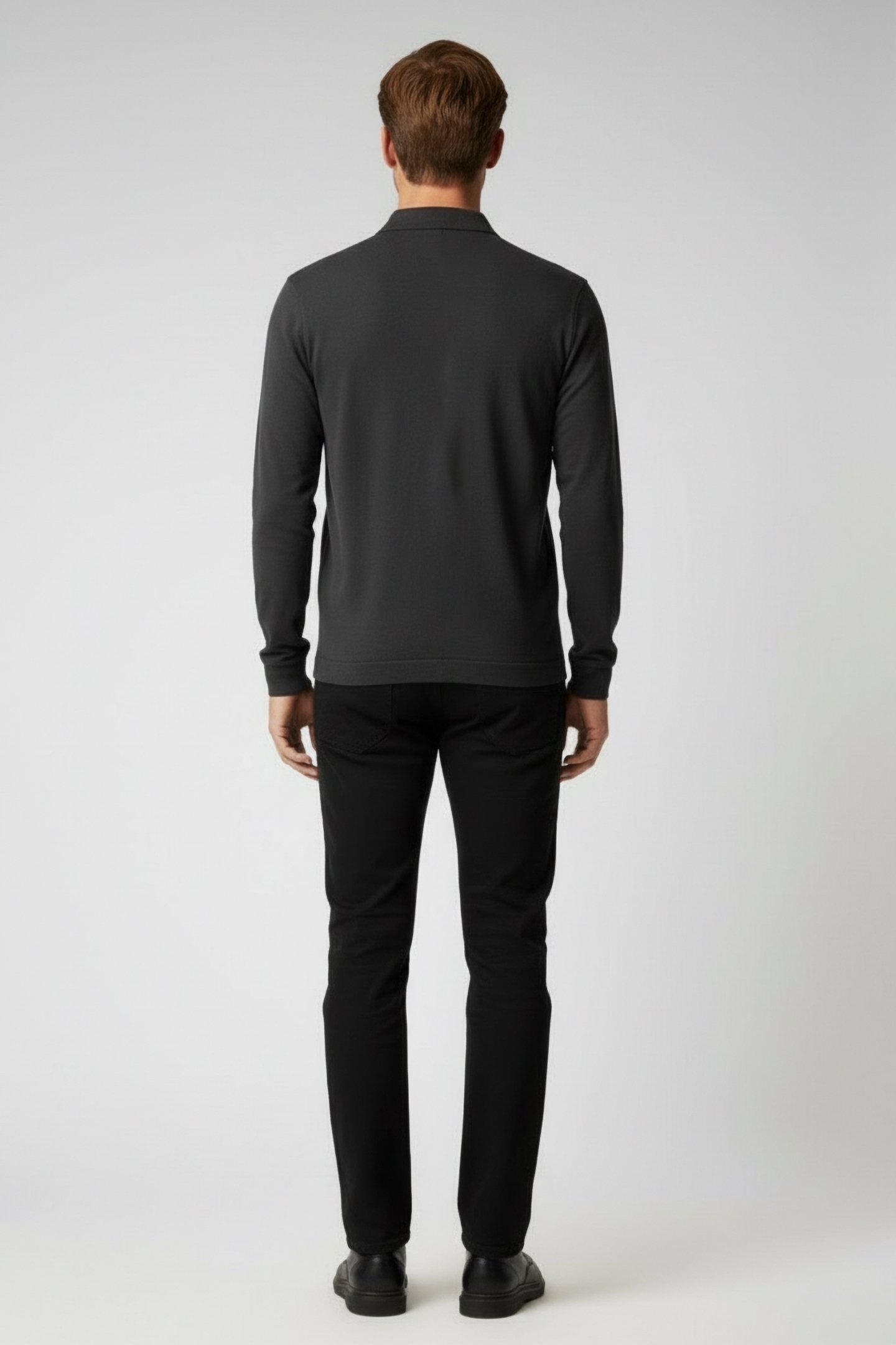 PL RIDEALF LONG SLEEVE POLO ASPHALT 2