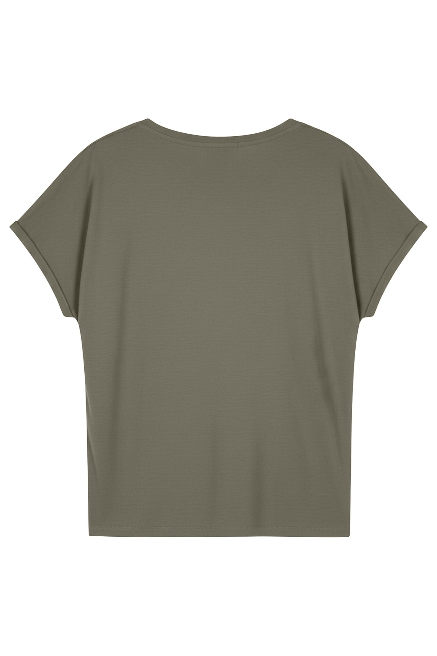 T-SHIRT MODAL PRINT "HIDEAWAY" LEAF GREEN 2