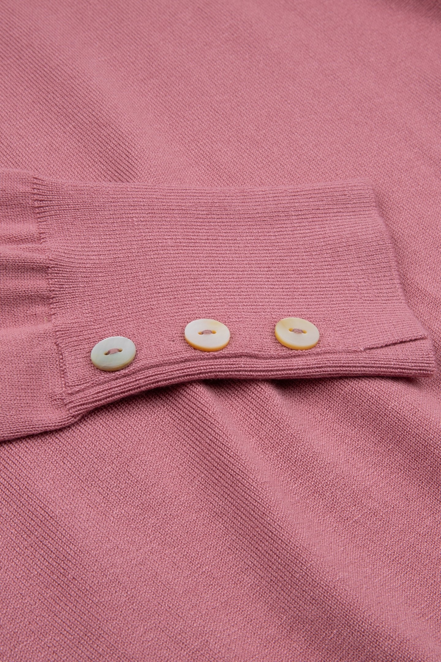 SWEATER BASIC BUTTON SLVE CUFF VINTAGE ROSE 6
