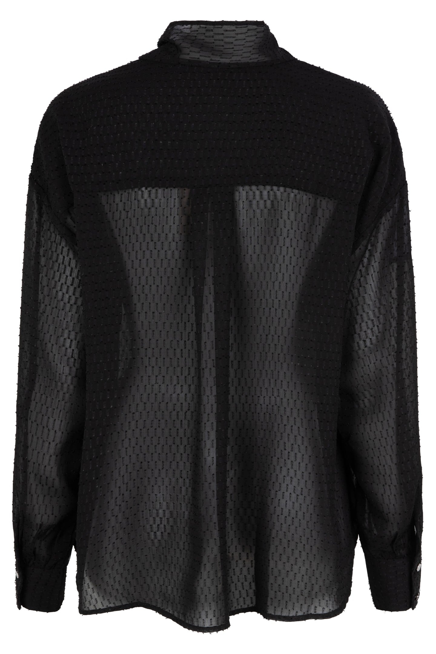 BLOUSE NECK BOW BLACK 2