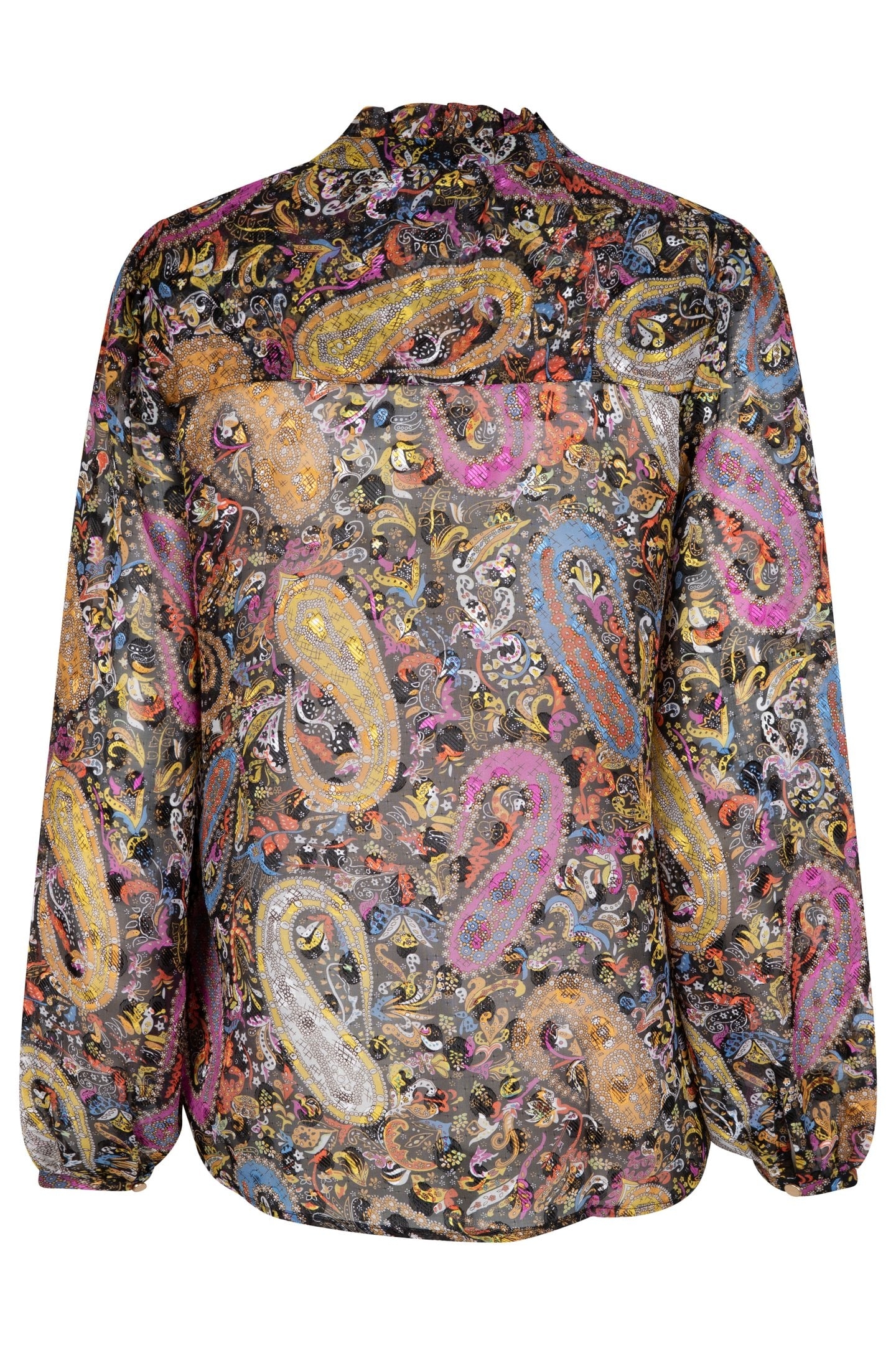 BLOUSE V-NECK PAISLEY PARTY PRINT 6