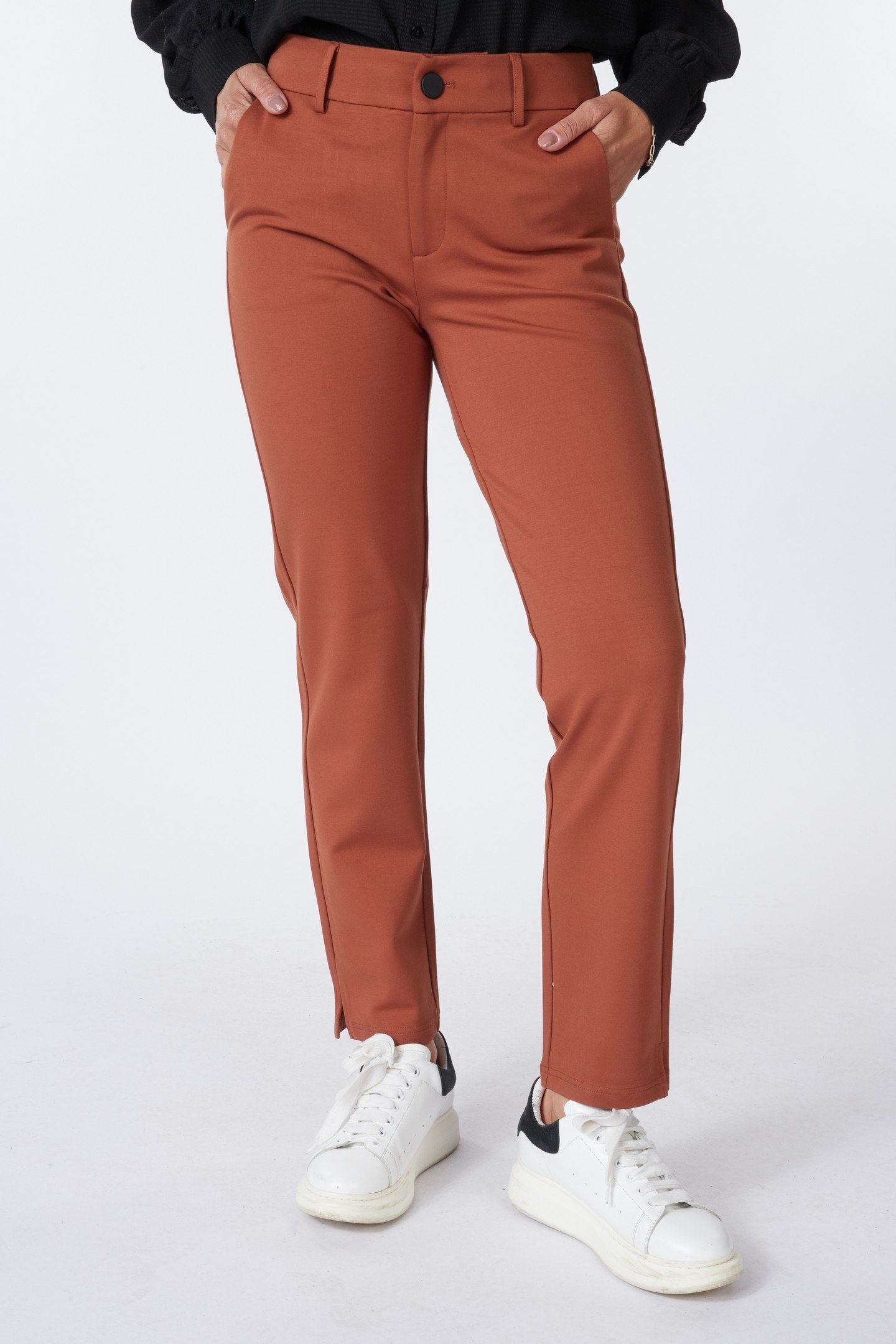 TROUSERS CHINO PUNTO COPPER BROWN 3
