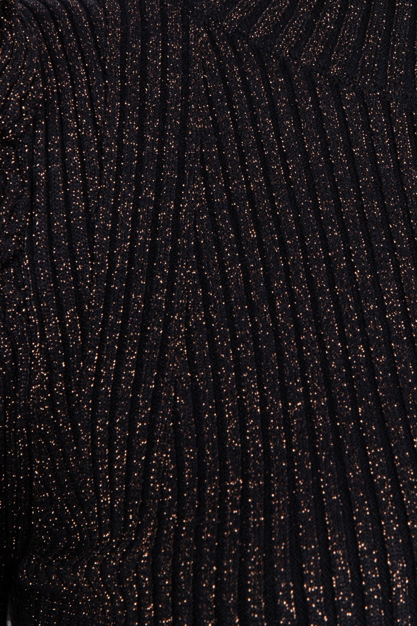 SWEATER MOCK NECK LUREX BLACK / GOLD 7