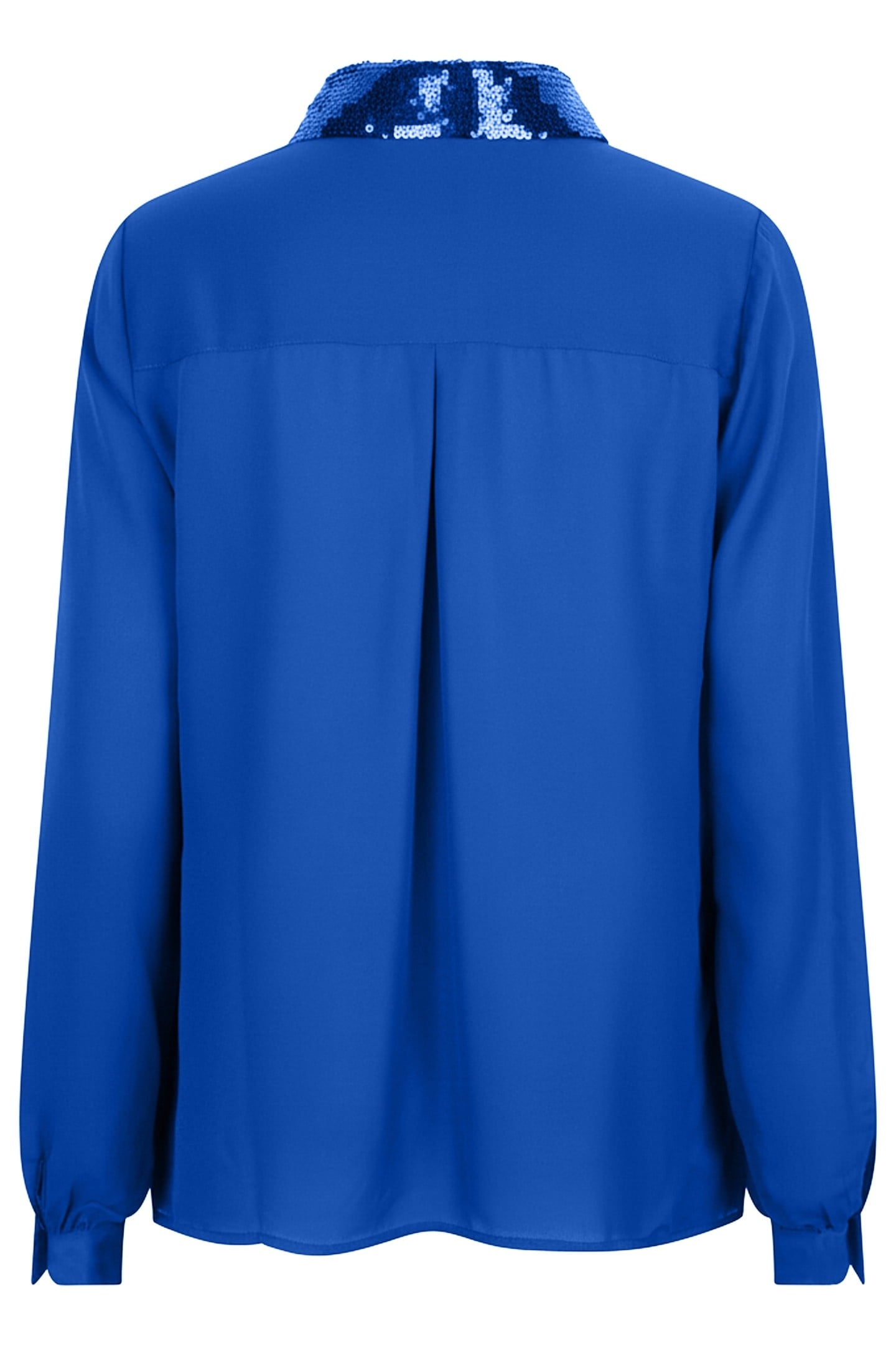BLOUSE SEQUINS COLLAR BLUE 2