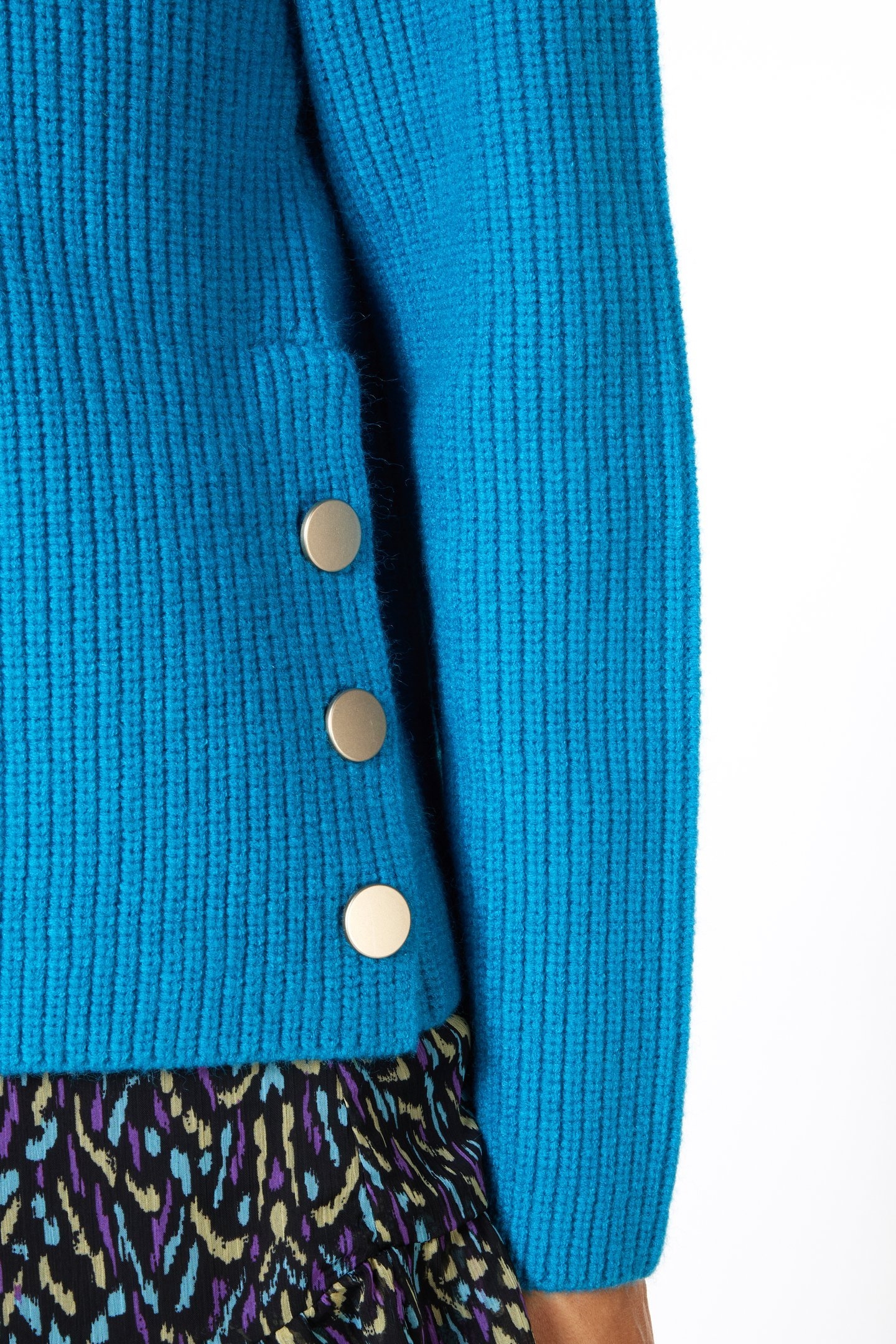 SWEATER RAGLAN SNAP BUTTON PETROL 8