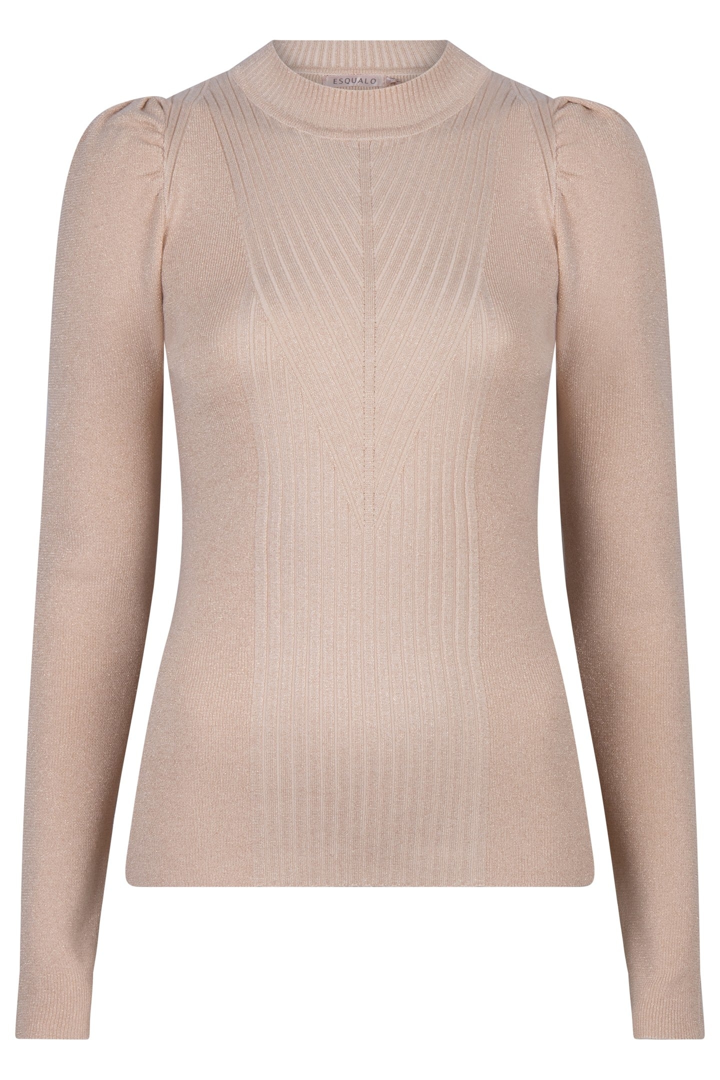 SWEATER TURTLE NECK LUREX LIGHT SAND 5