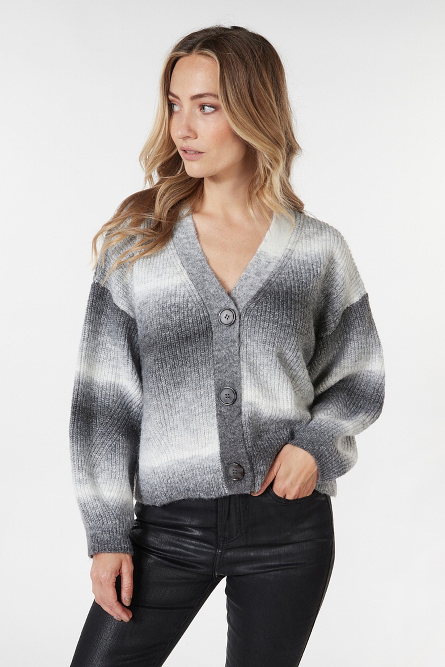 CARDIGAN MULTICOLOR GREY 1