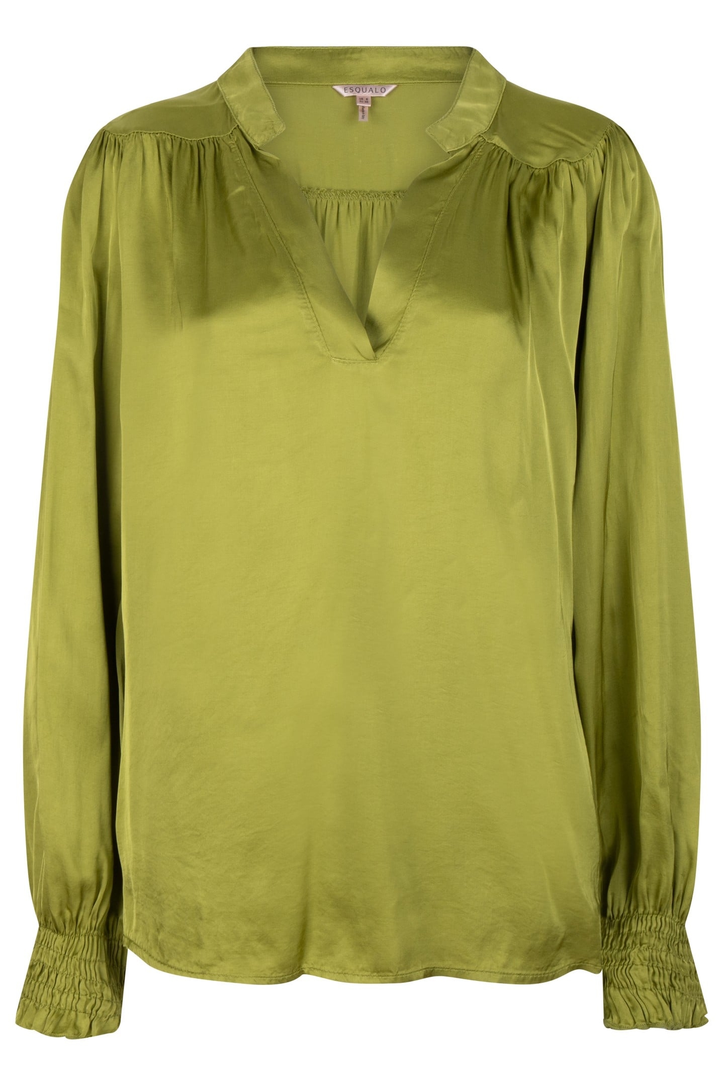 BLOUSE SHOULDER DETAILS LIME 1