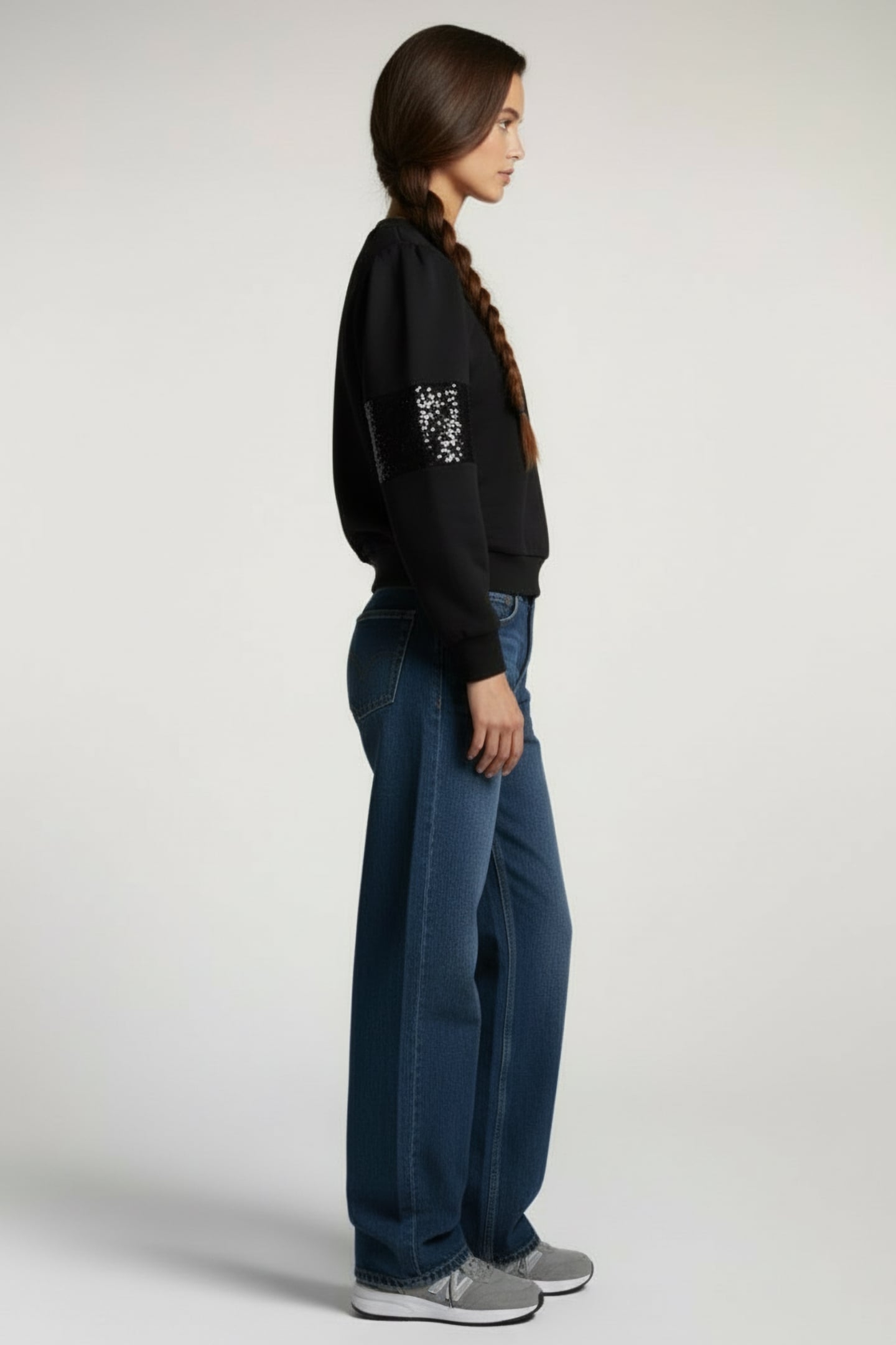 SWEATER BALLOON SLV SWEAT BLACK 3