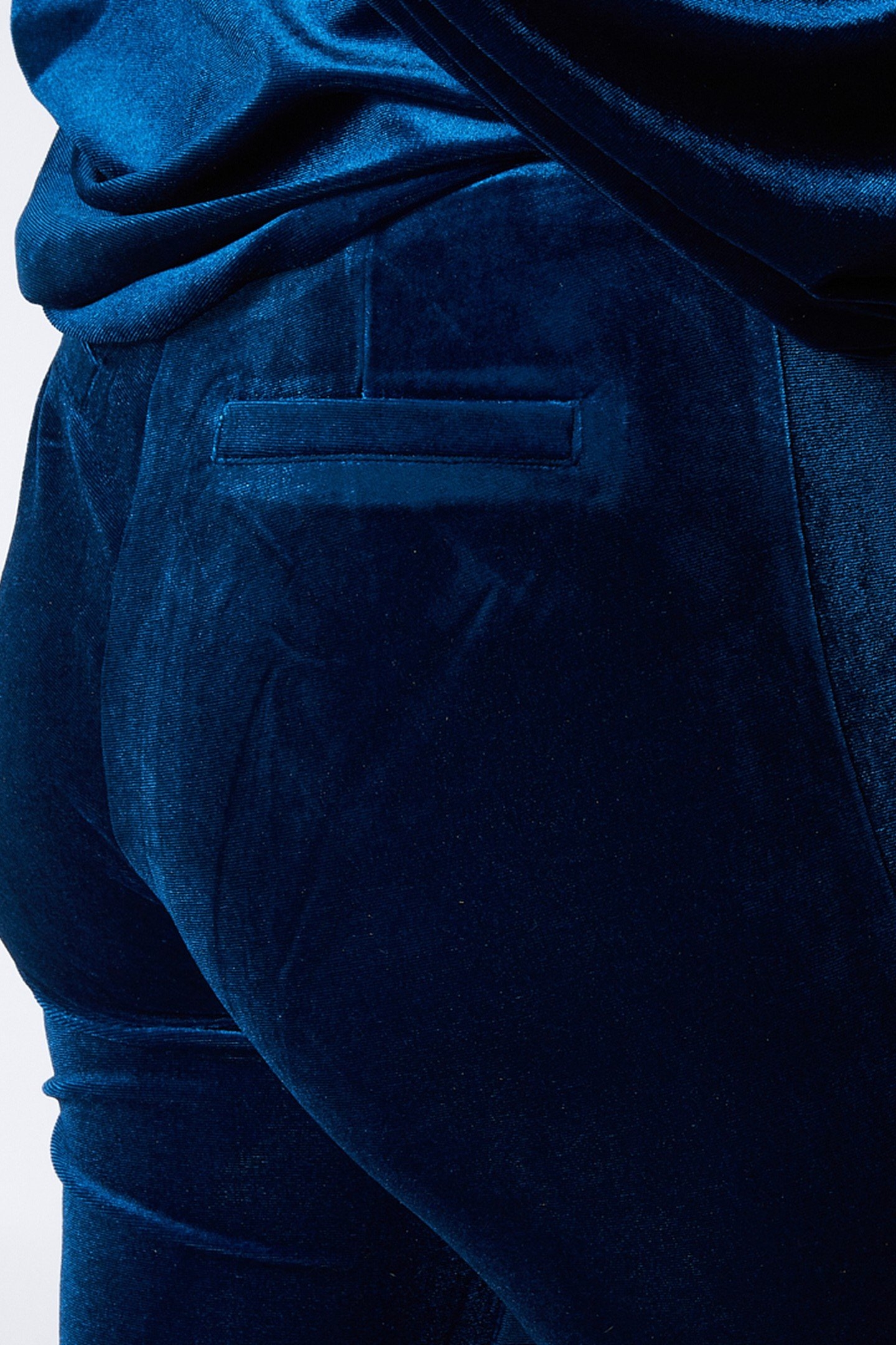 TROUSERS FLAIR VELOURS GALAXY BLUE 7